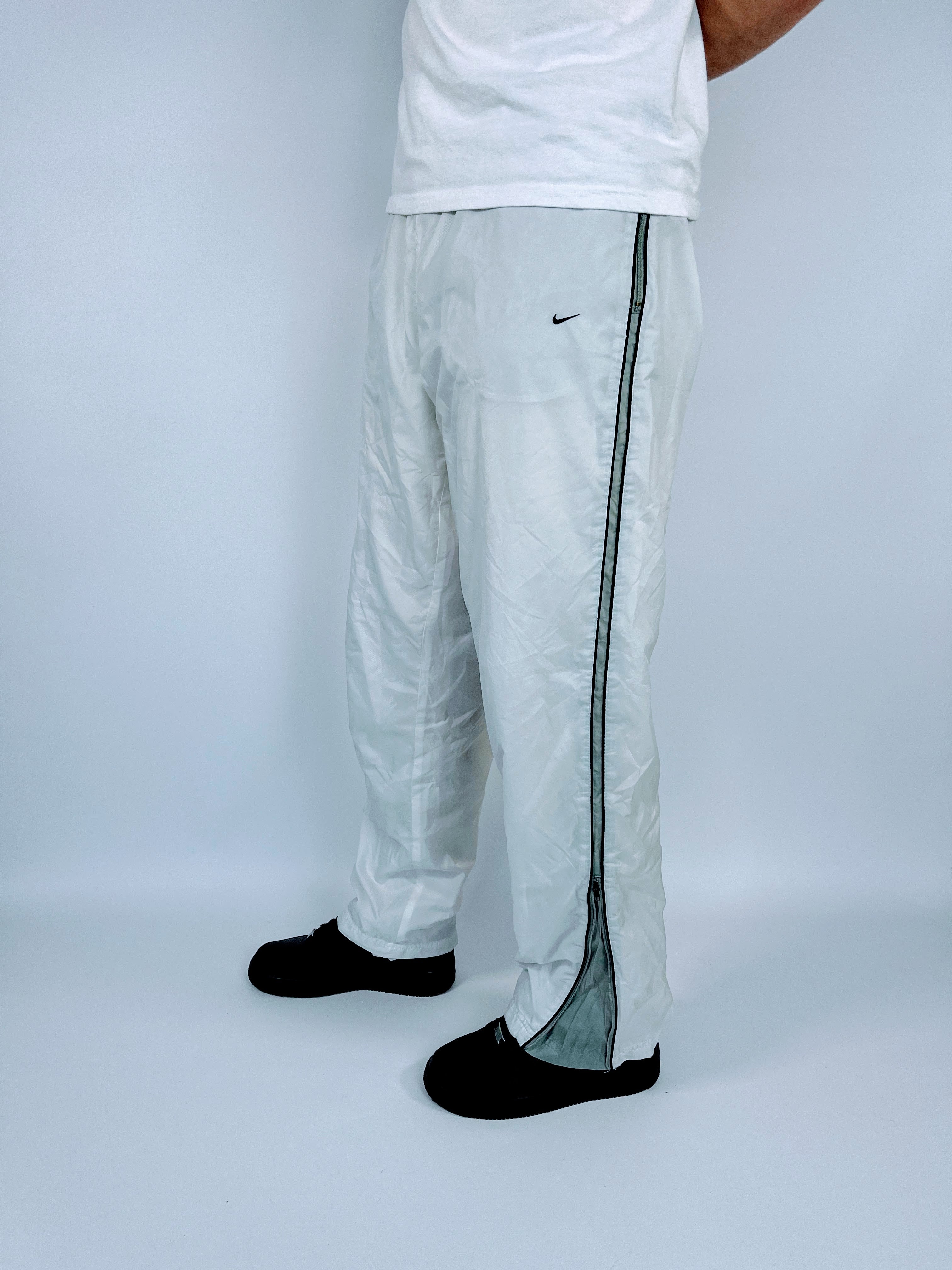 RARE Nike Vintage Track Pants White - (XL)