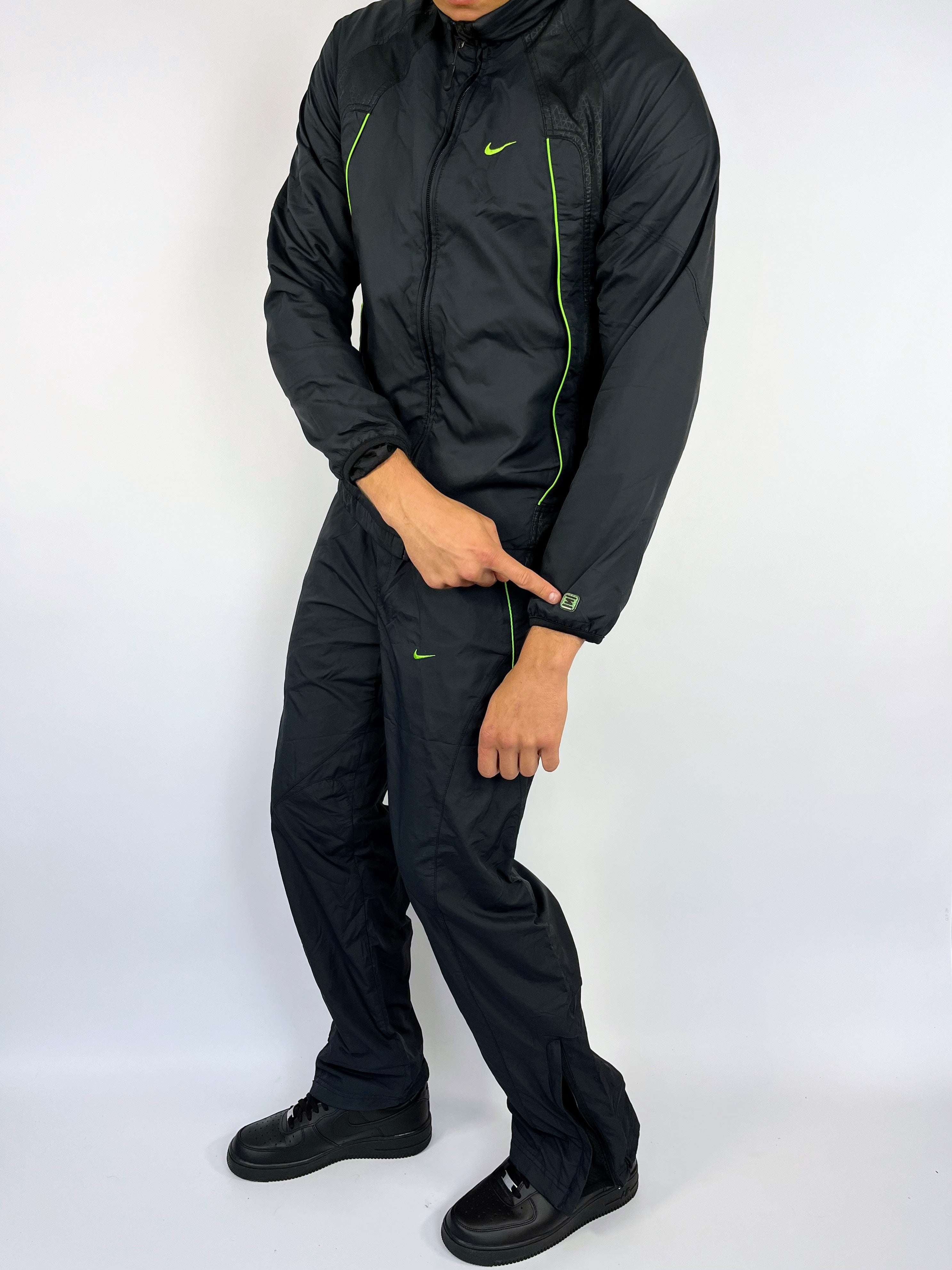 SUPER RARE Nike SHOX Tracksuit Gray - (S)