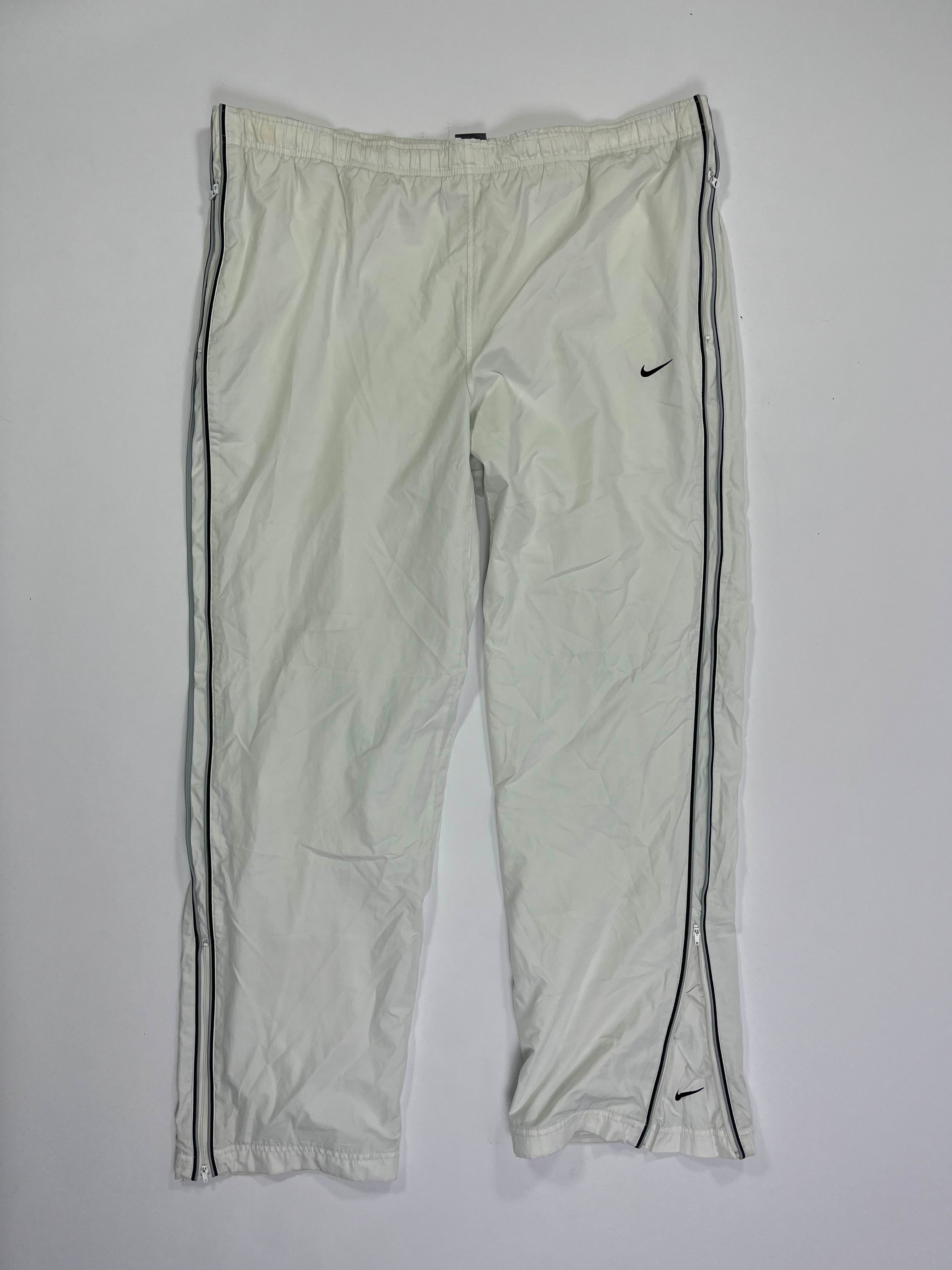 SUPER RARE Nike Vintage Track Pants White - (XL)
