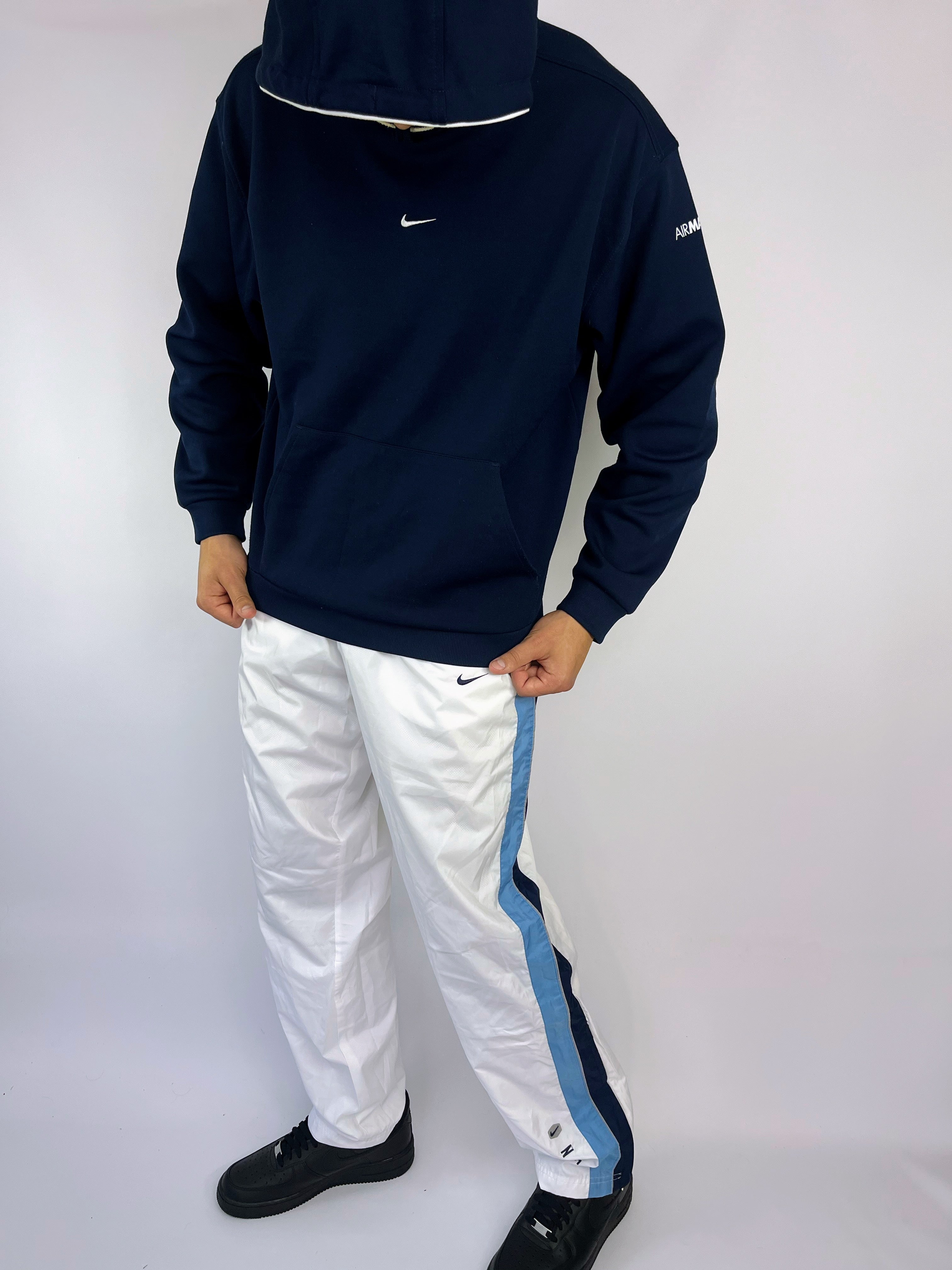 RARE Nike Vintage Hoodie Navy - (M)