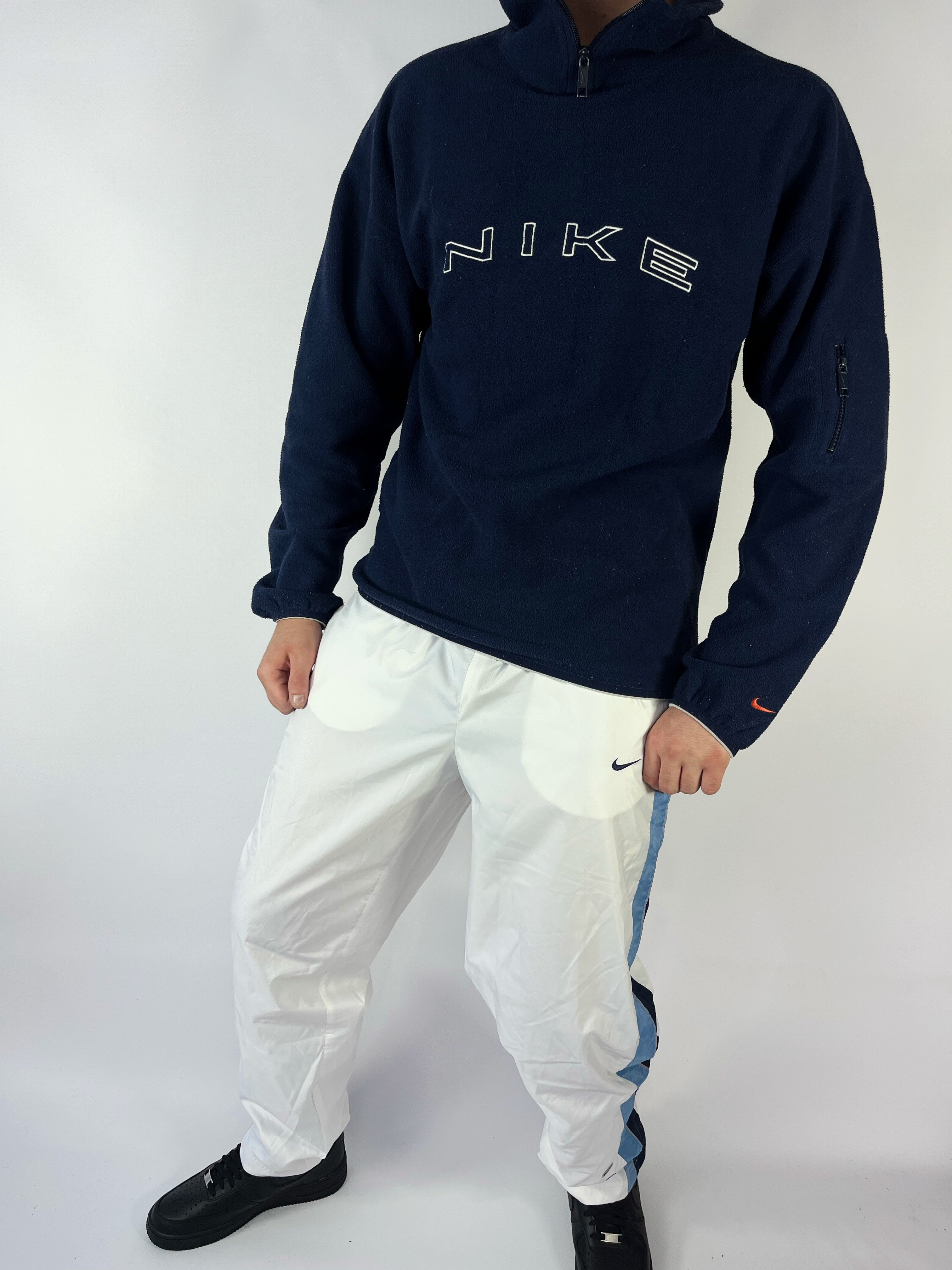 SUPER RARE Nike Vintage Zip-Fleece Navy - (XL)