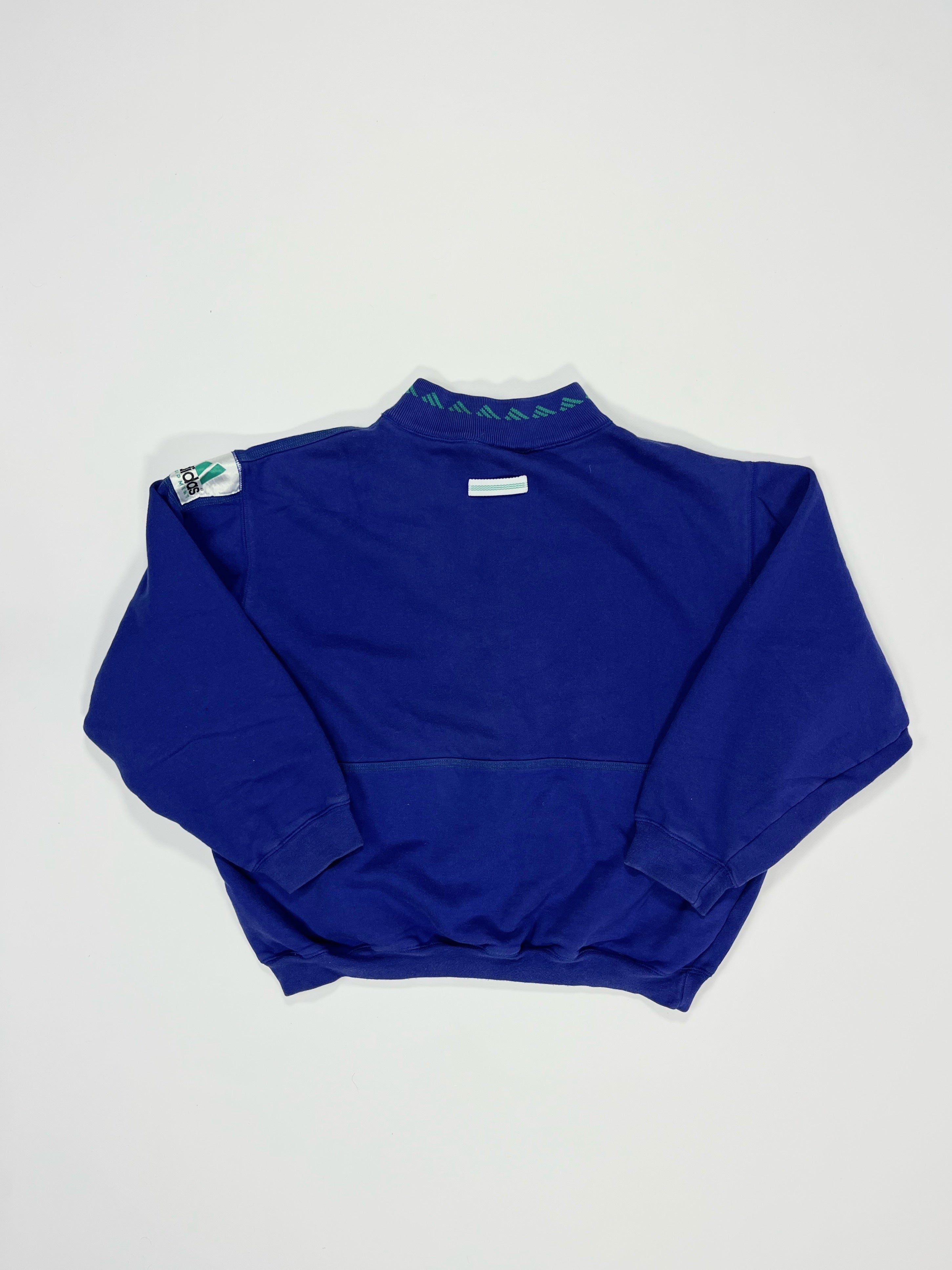 RARE Adidas EQUIPMENT Vintage Sweatshirt Blue - (S)