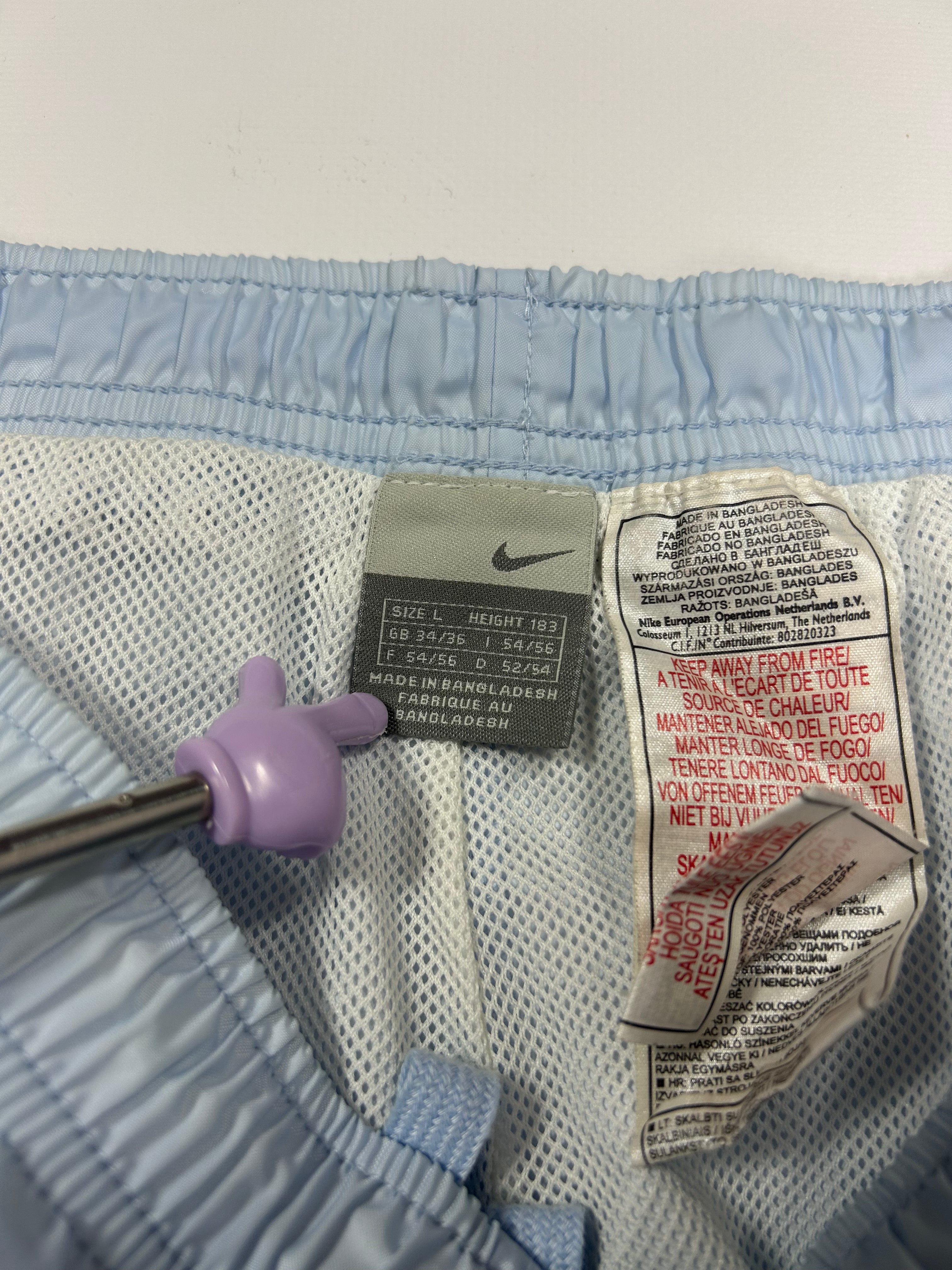 SUPER RARE Nike Vintage Trackpants Baby Blue - (L)