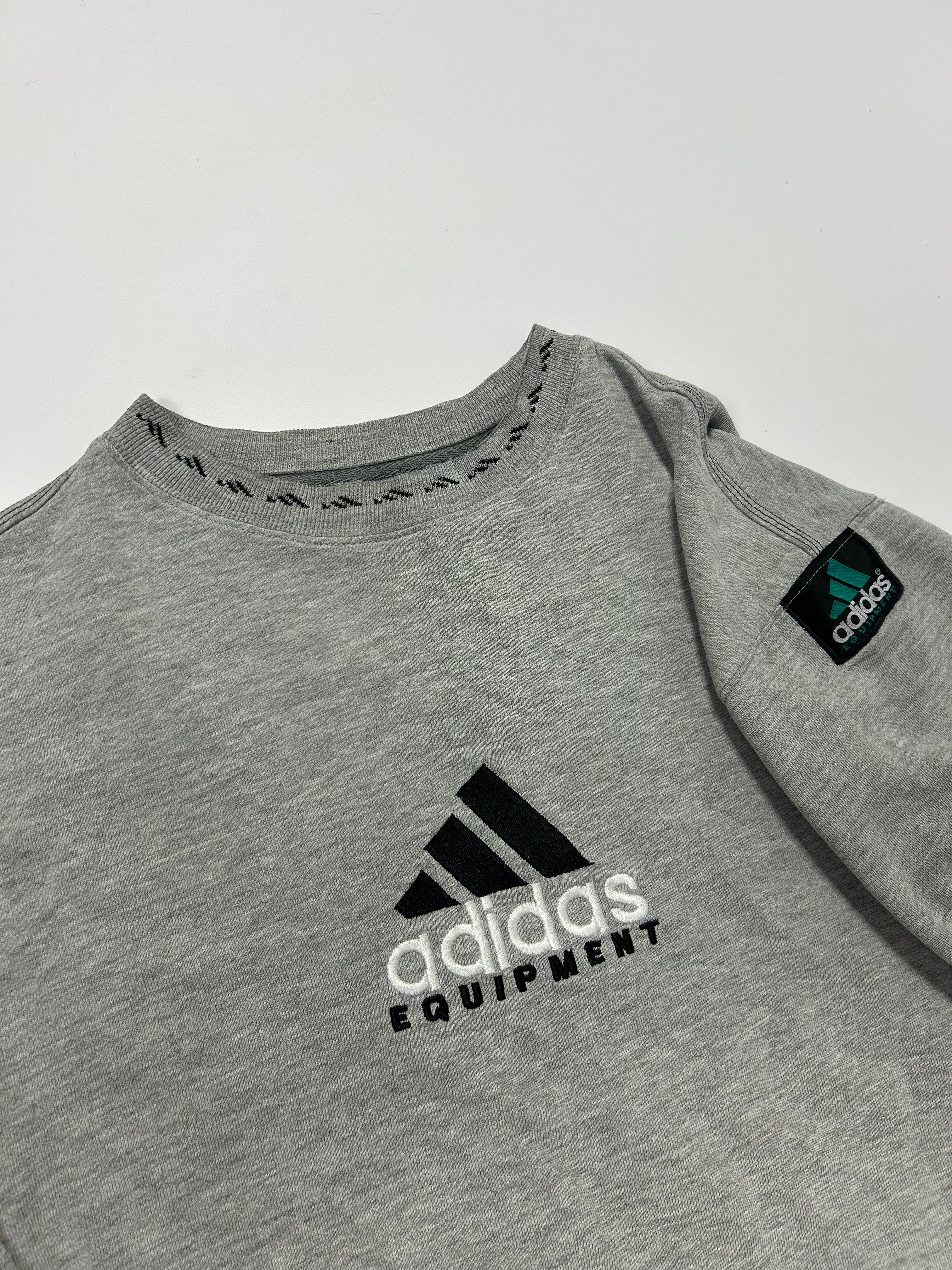 RARE Adidas EQUIPMENT Vintage Sweatshirt Gray - (M)
