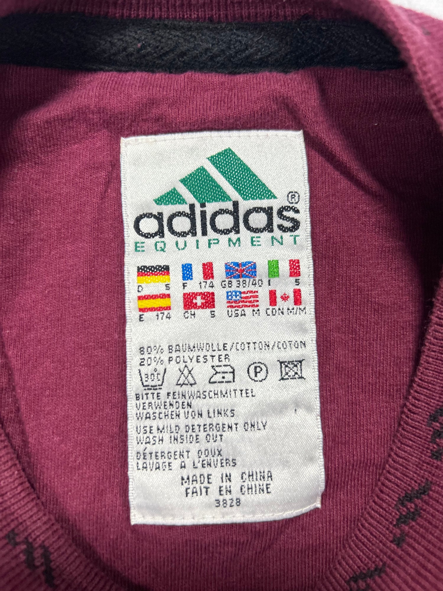 Adidas EQUIPMENT Vintage Sweatshirt Red - (M)