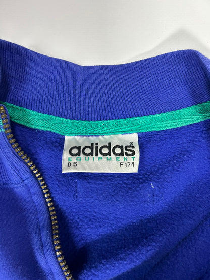RARE Adidas EQUIPMENT Vintage Sweatshirt Blue - (S)