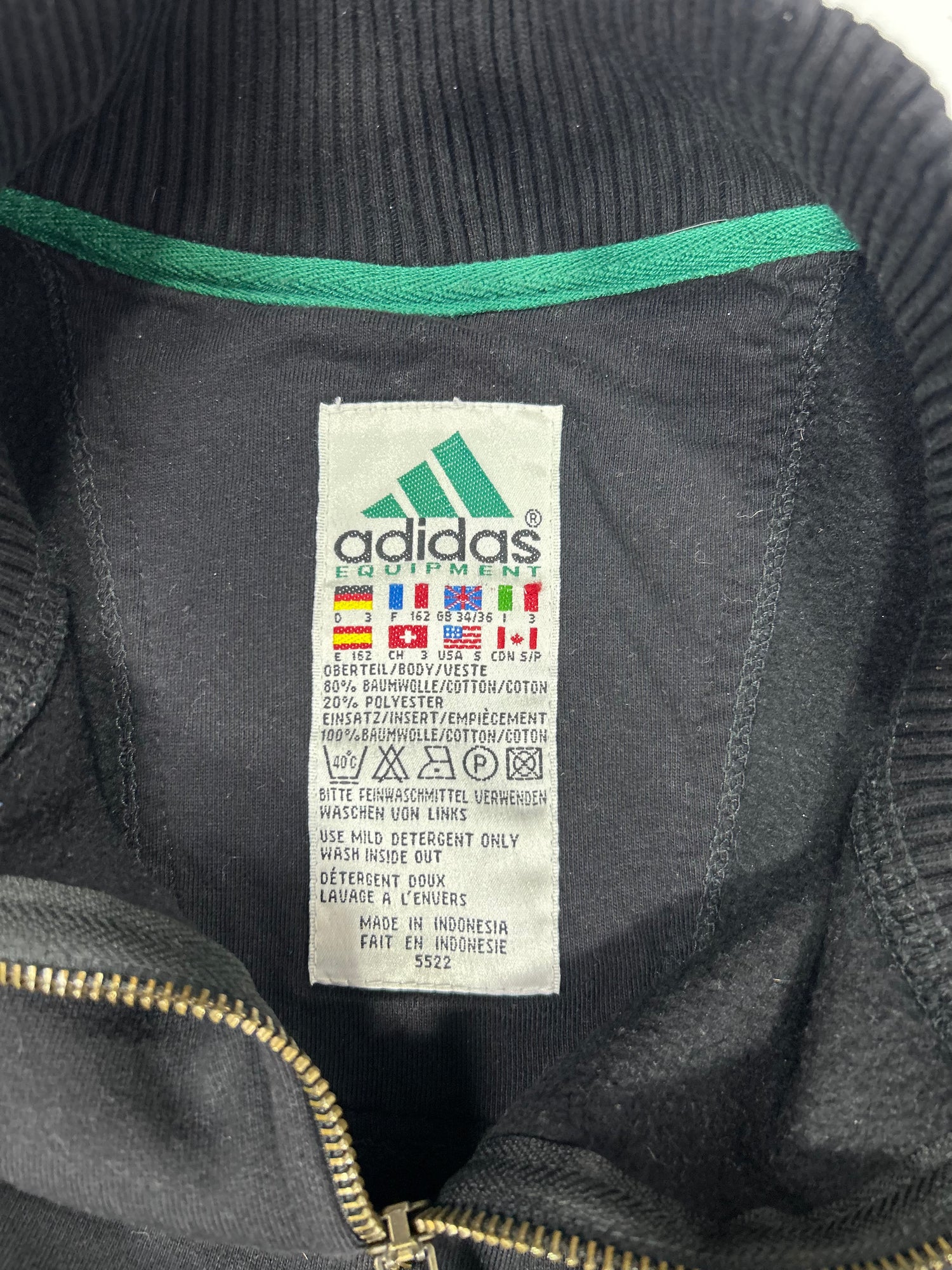 RARE Adidas EQUIPMENT Vintage Sweatshirt Black - (S)