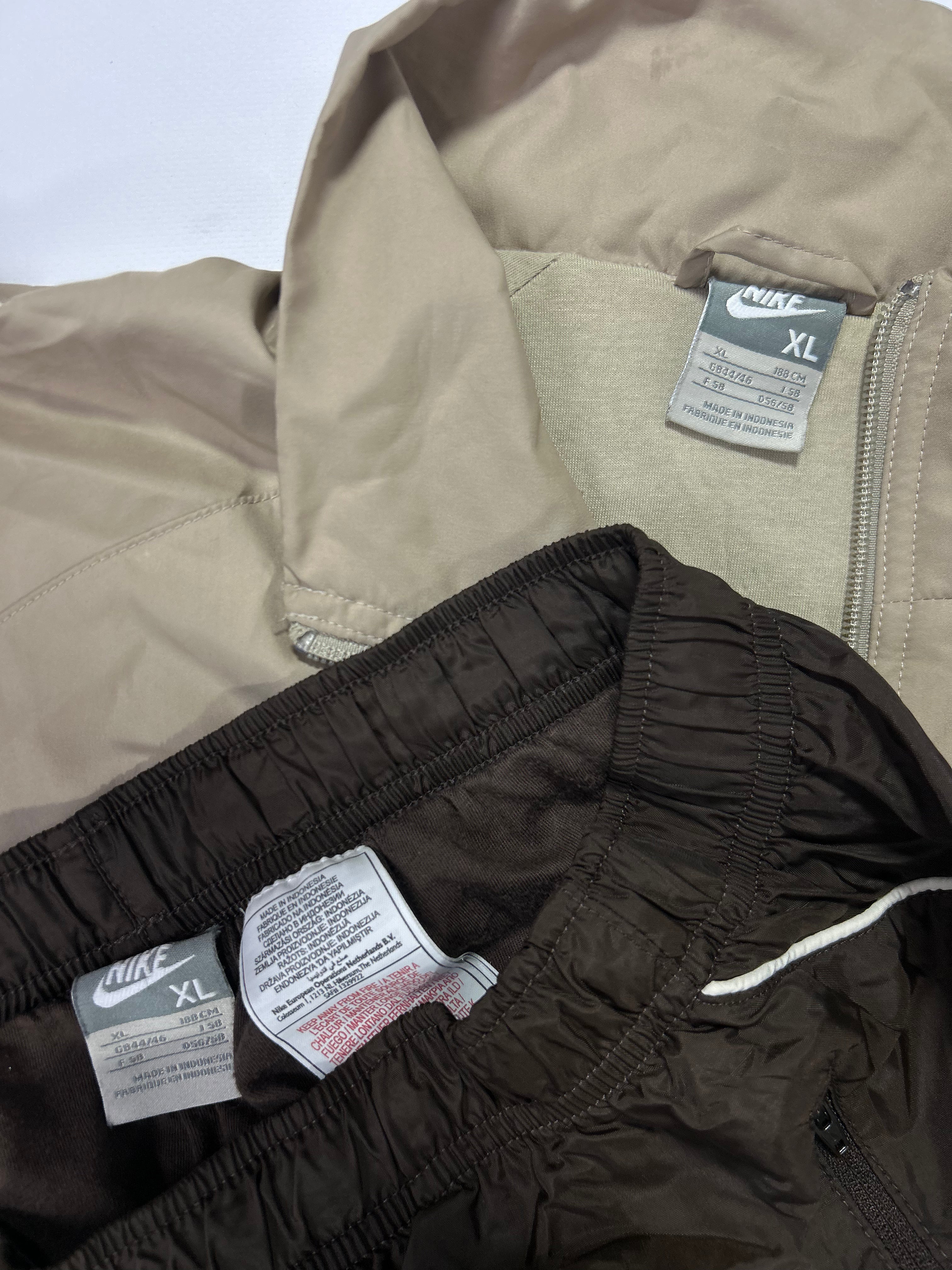 SUPER RARE Nike CORTEZ tracksuit Brown - (XL)