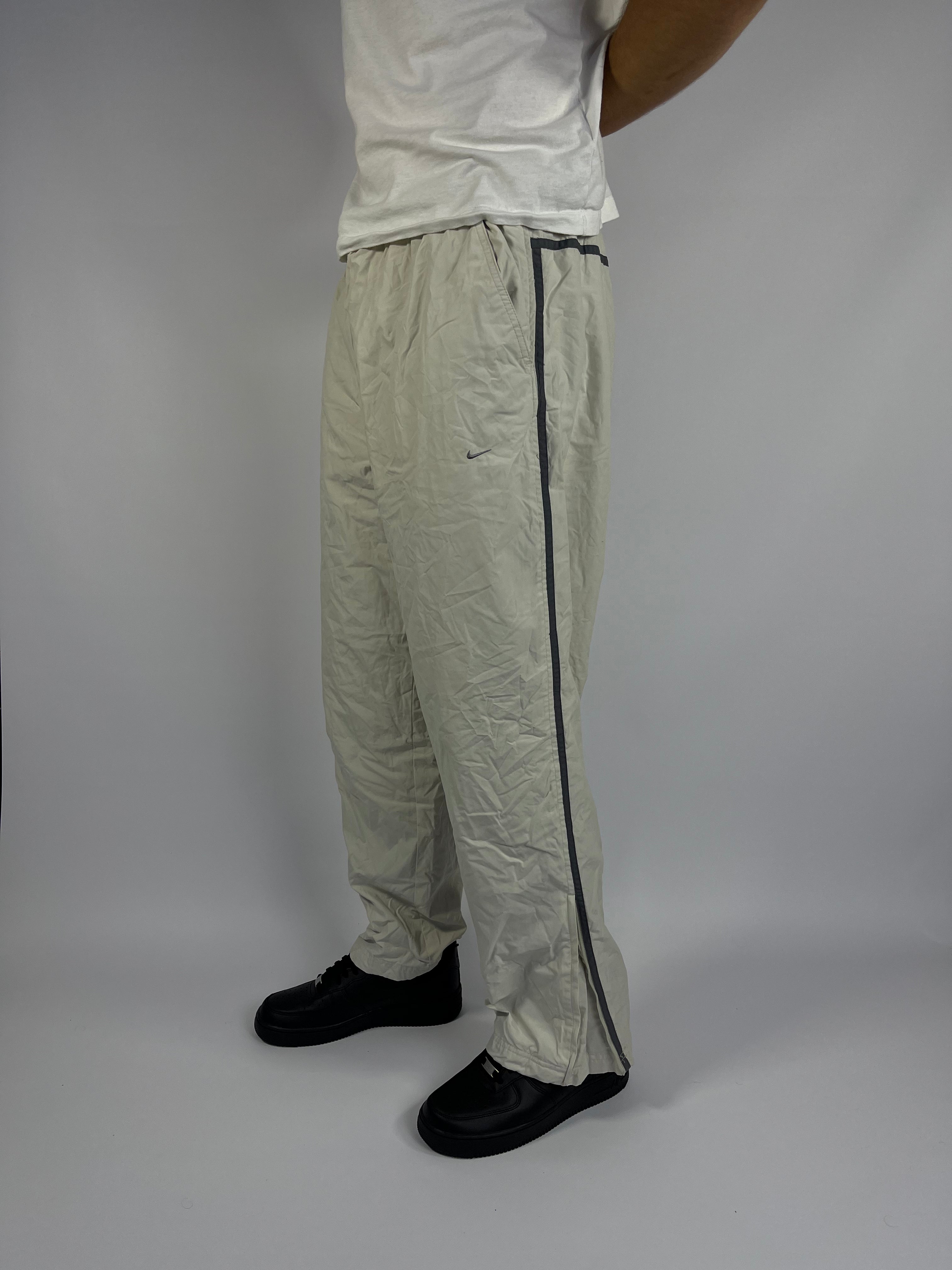 RARE Nike Vintage Trackpants Cream - (L)