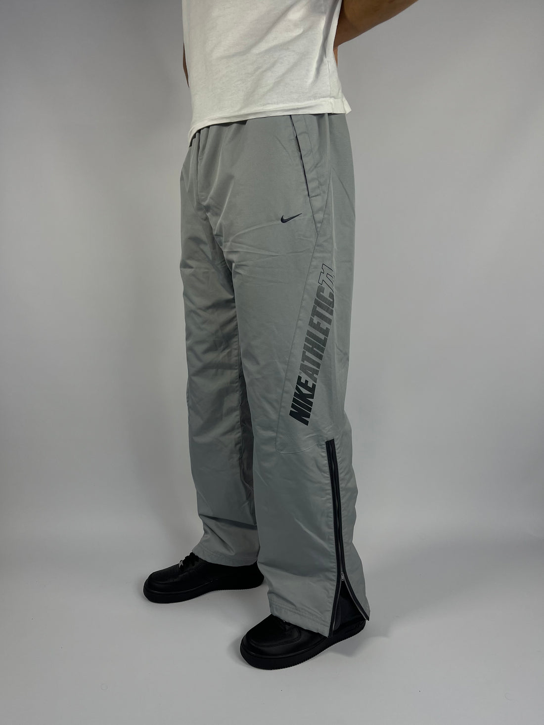 RARE Nike Vintage Trackpants Gray - (L)