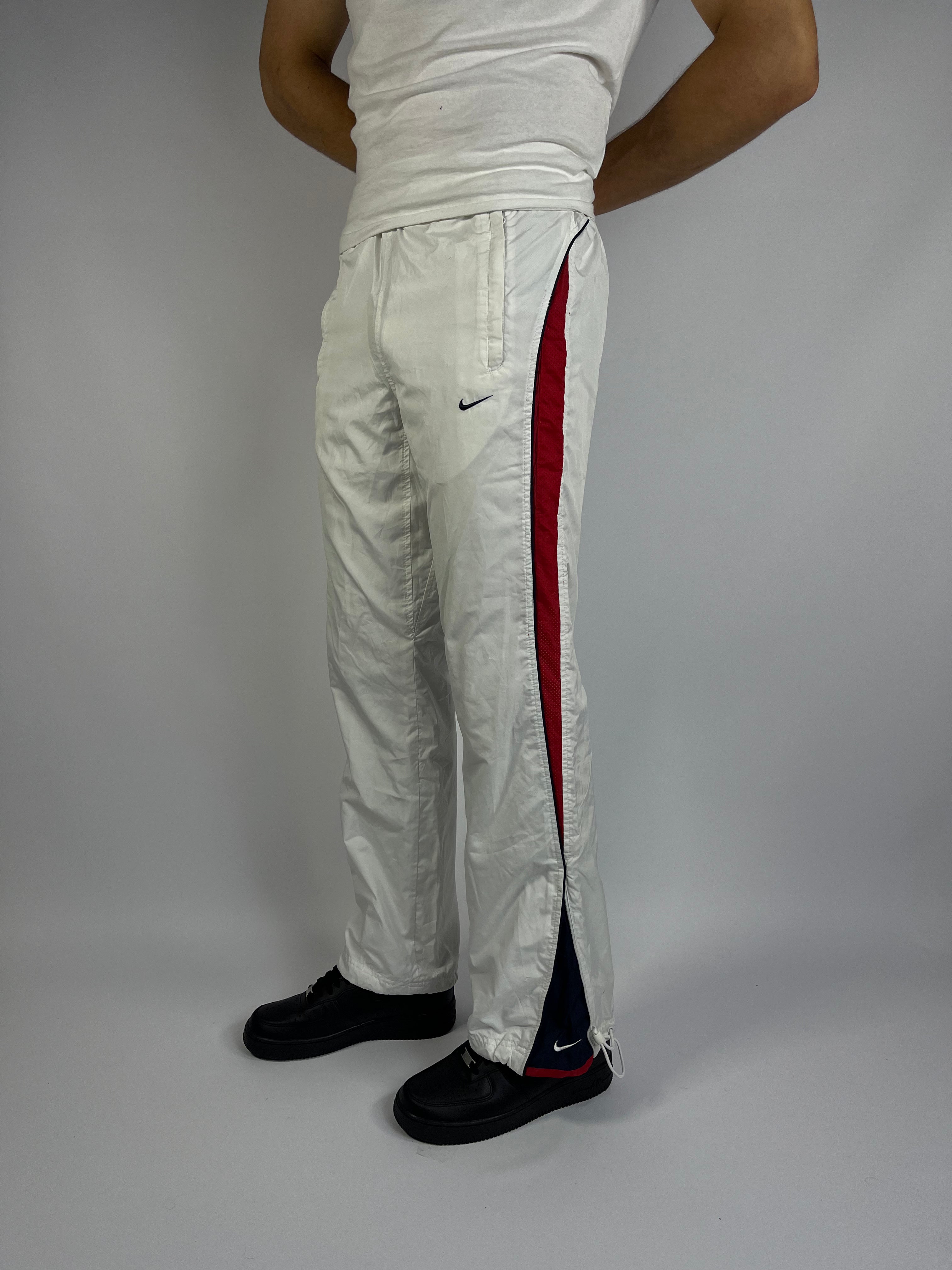 SUPER RARE Nike Vintage Trackpants White - (S)
