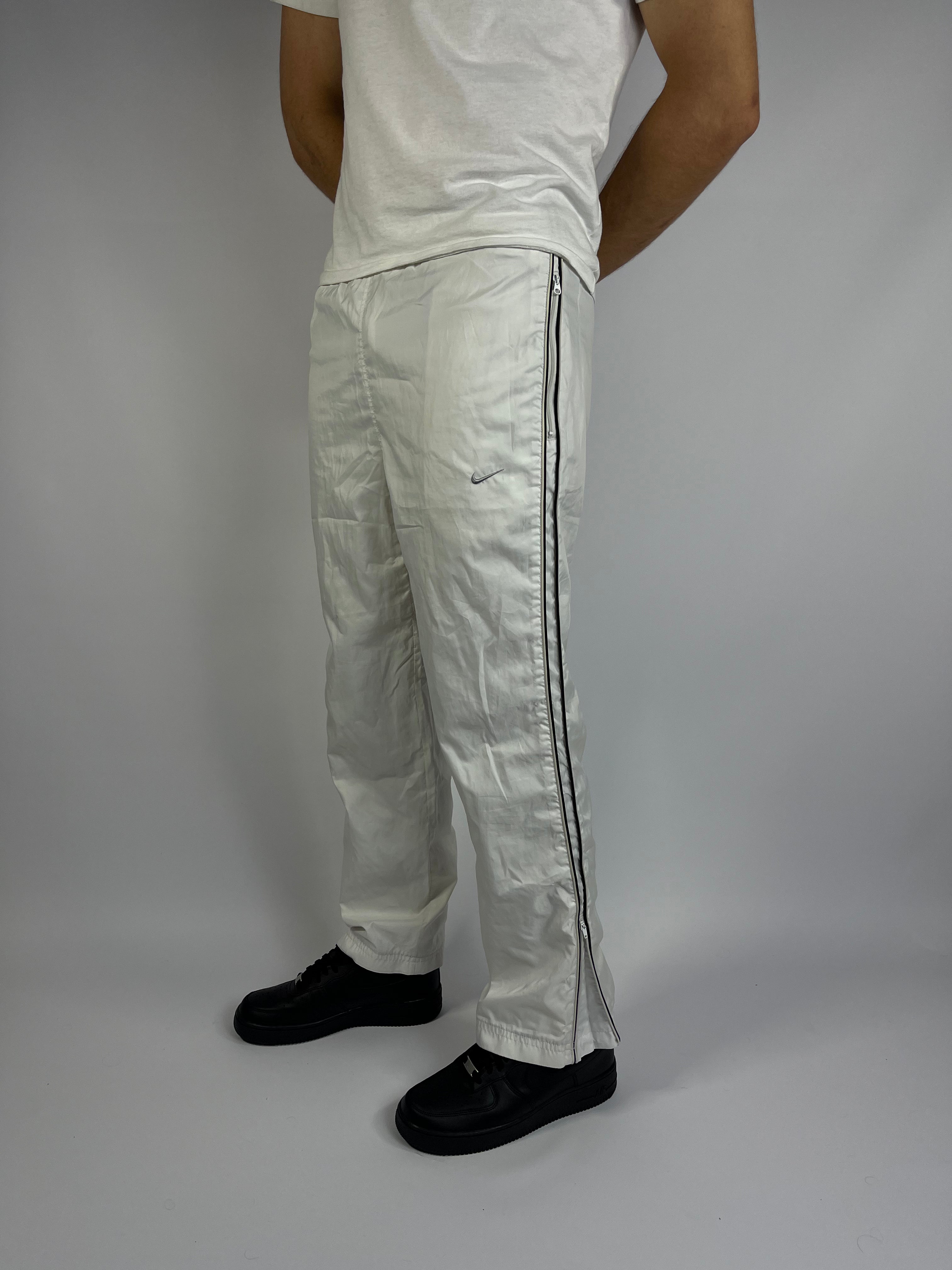 SUPER RARE Nike Vintage Trackpants White - (S)