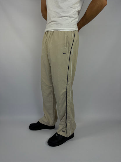SUPER RARE Nike Vintage Trackpants Cream - (L)