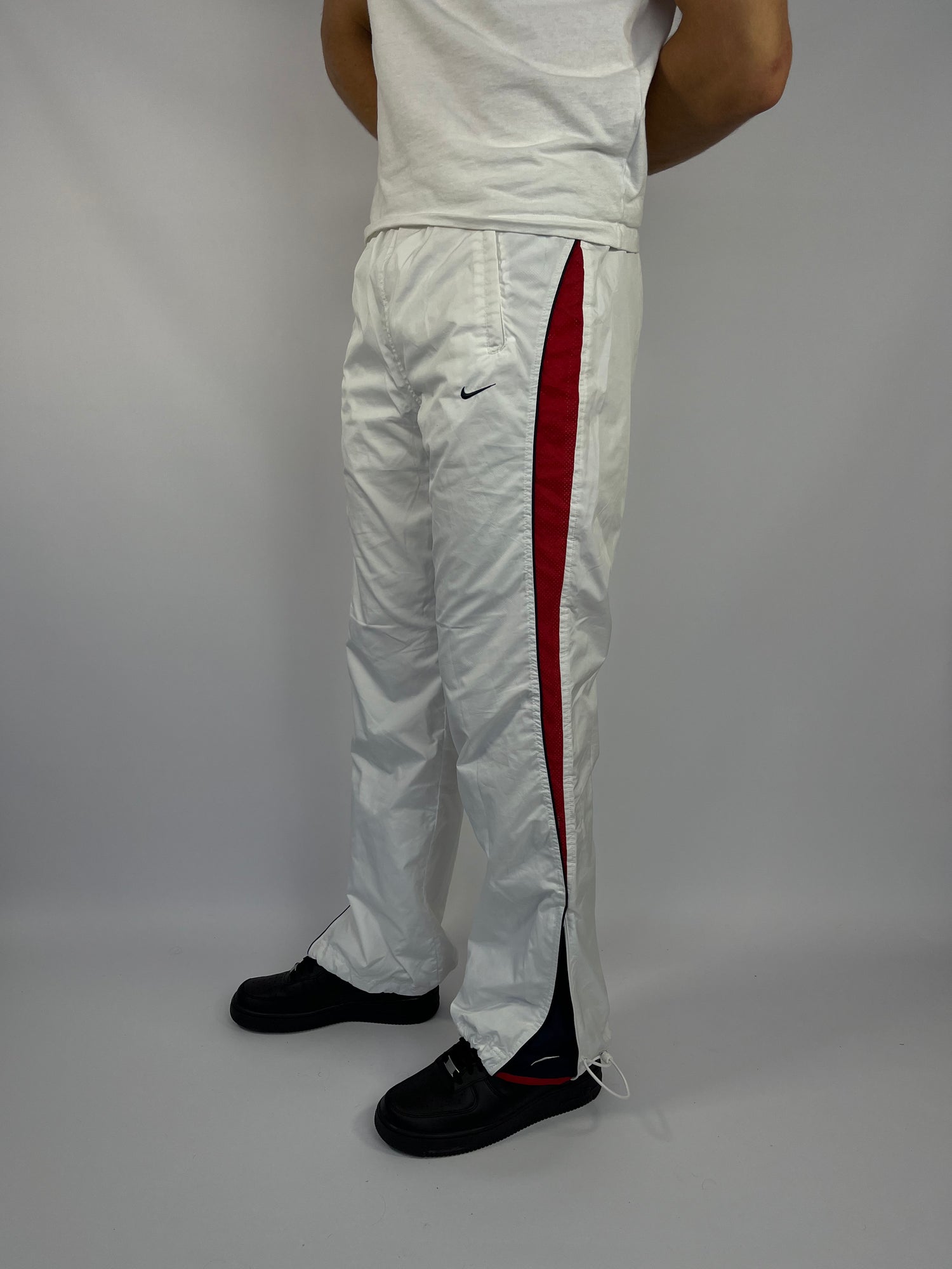 SUPER RARE Nike Vintage Trackpants White - (M)