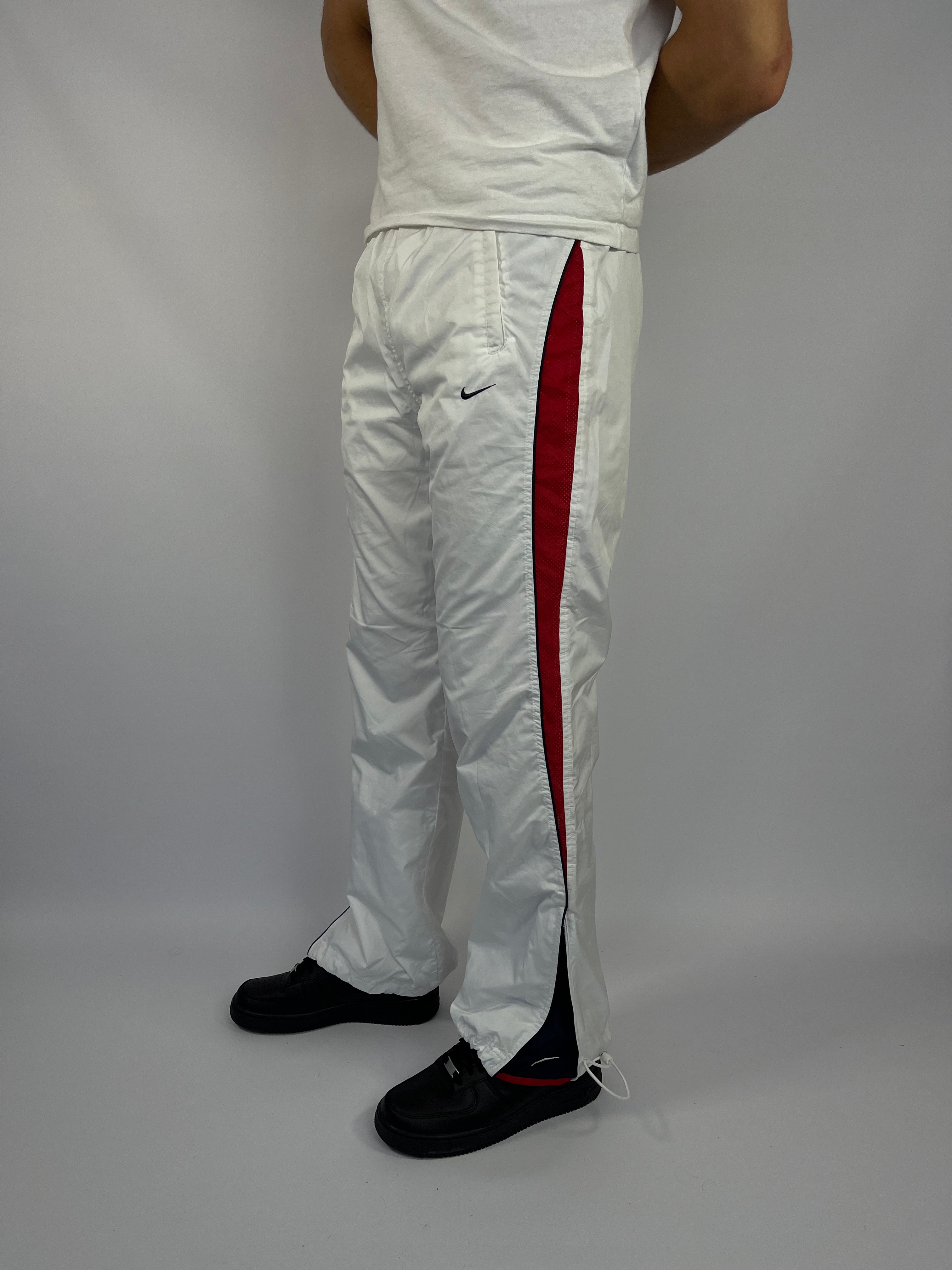 SUPER RARE Nike Vintage Trackpants White - (M)