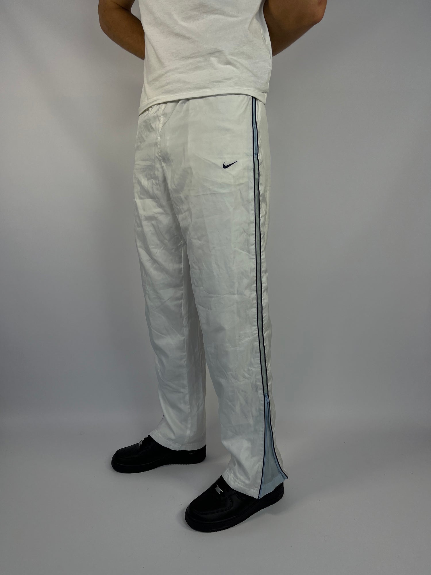 SUPER RARE Nike Vintage Trackpants White - (M)