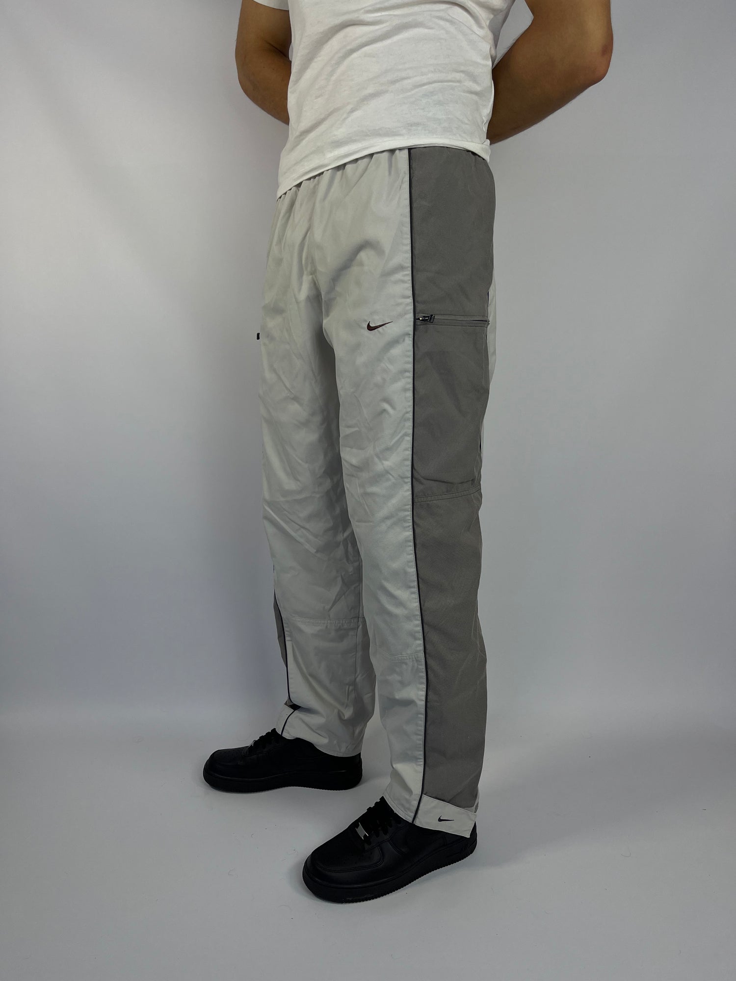 RARE Nike Vintage Trackpants Cream - (M)