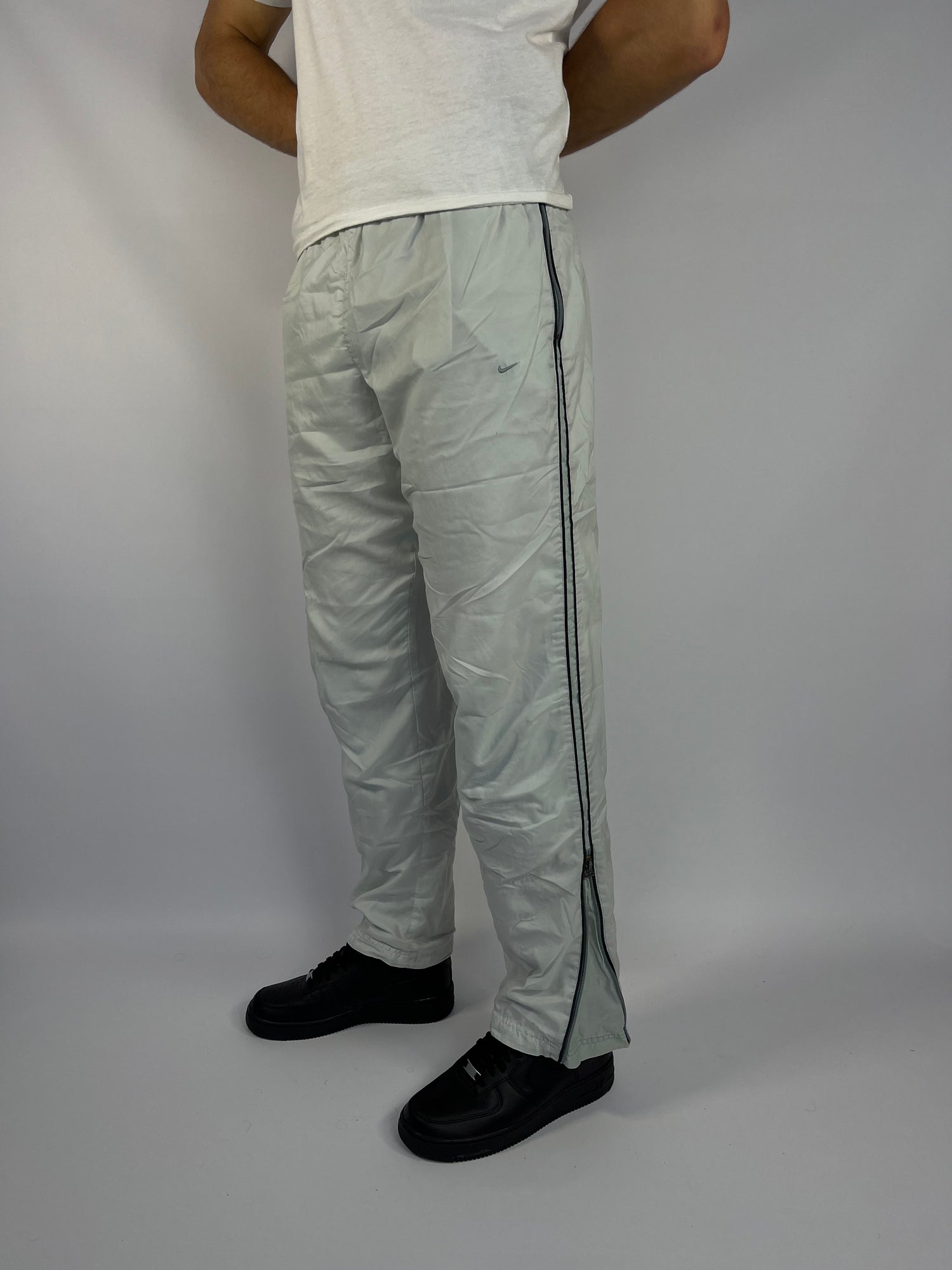 RARE Nike Vintage Track Pants White - (M)