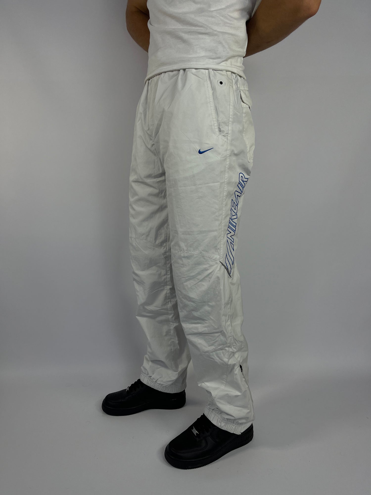 RARE Nike Vintage Track Pants White - (M)