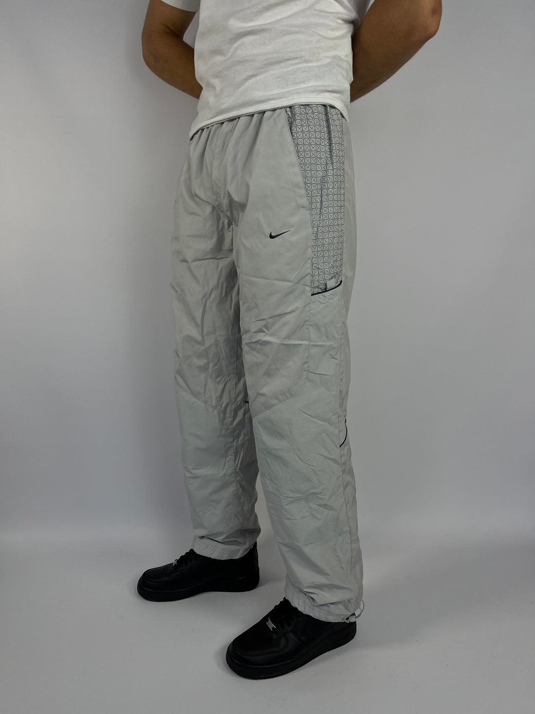 SUPER RARE Nike Vintage Track Pants Gray - (L)