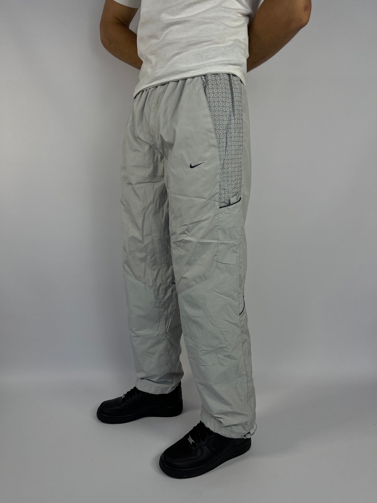 SUPER RARE Nike Vintage Track Pants Gray - (L)