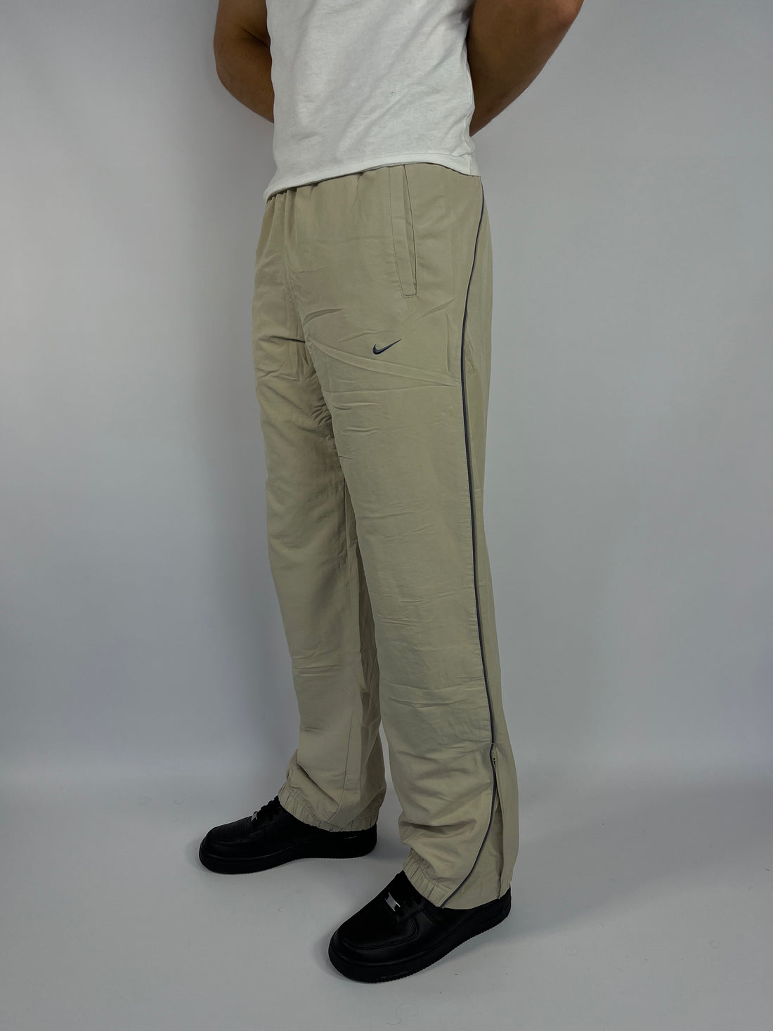 RARE Nike Vintage Track Pants Cream - (M)