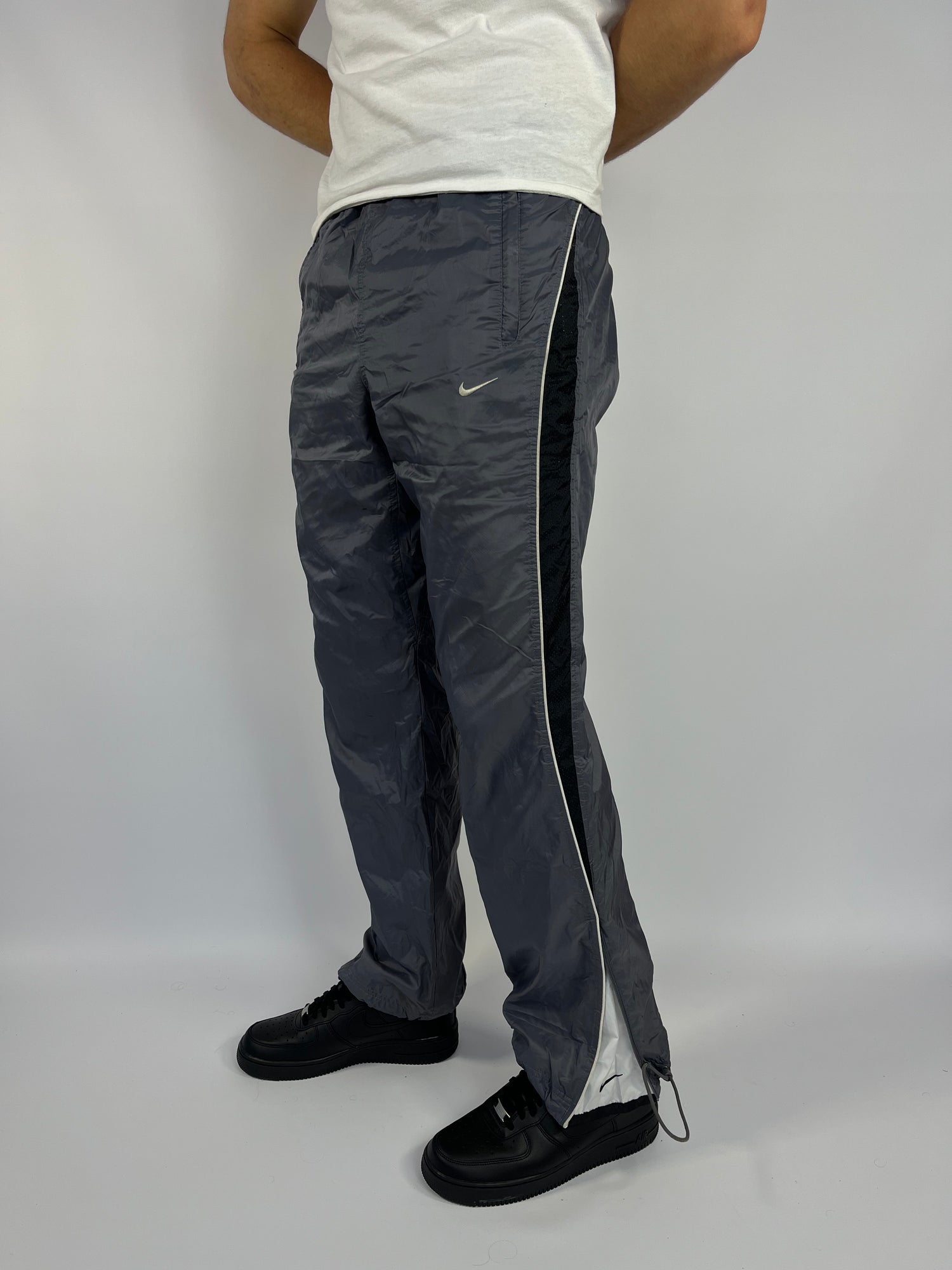 SUPER RARE Nike Vintage Track Pants Gray - (M)