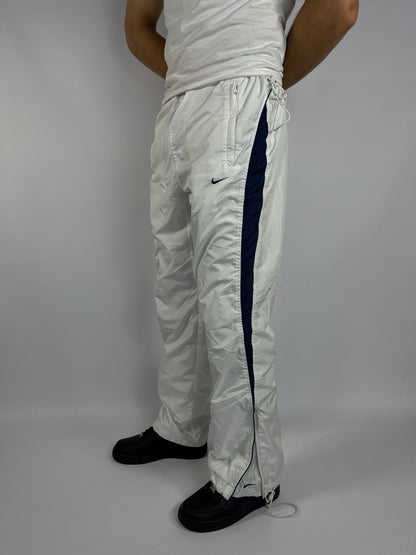 SUPER RARE Nike Vintage Track Pants White - (L)