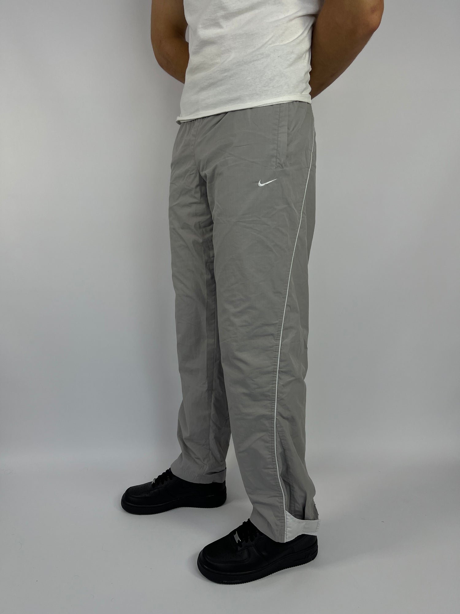 RARE Nike Vintage Track Pants Gray - (M)
