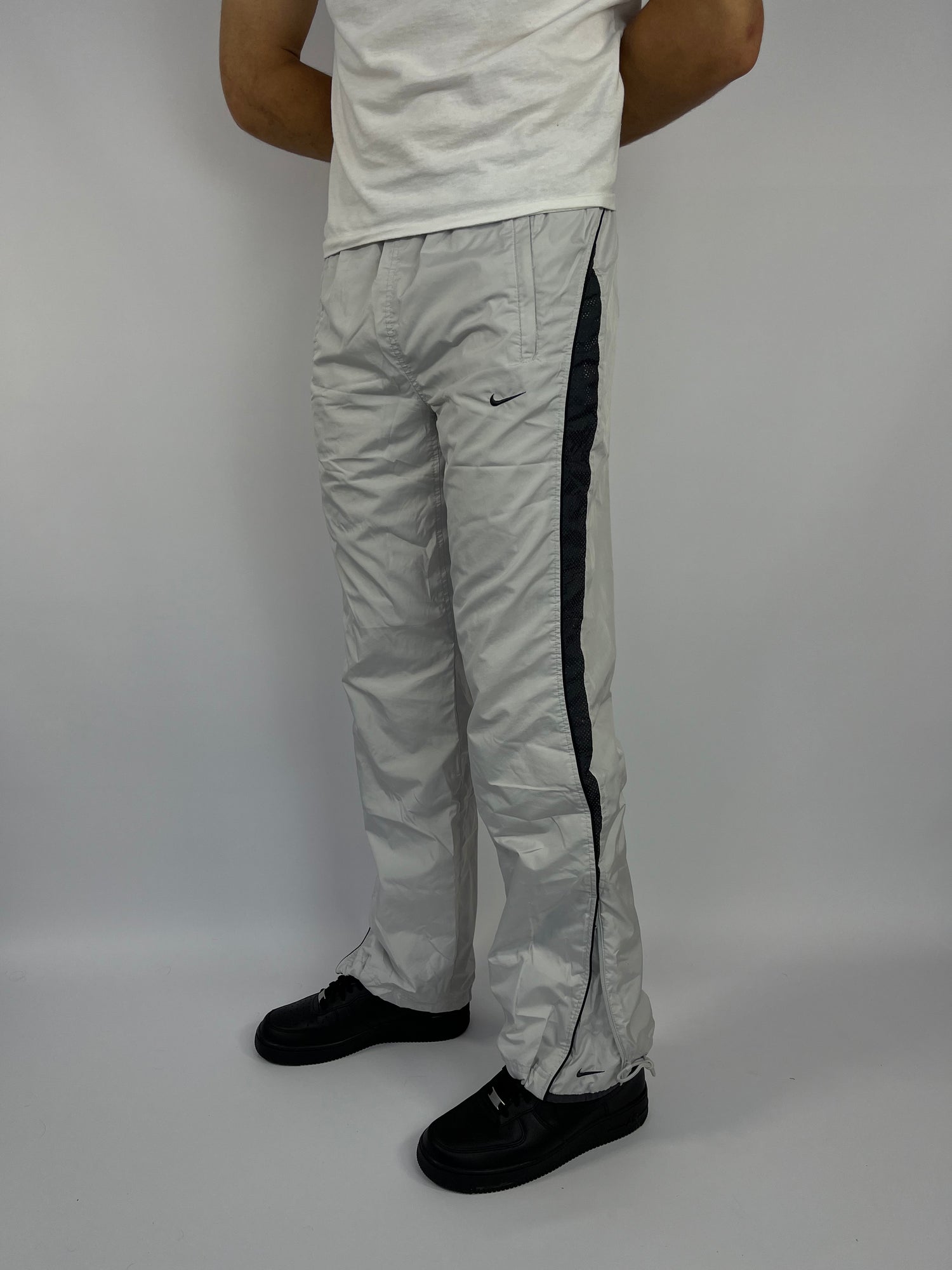 SUPER RARE Nike Vintage Track Pants White - (M)