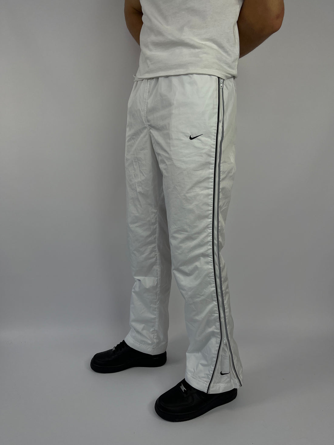 SUPER RARE Nike Vintage Track Pants White - (M)