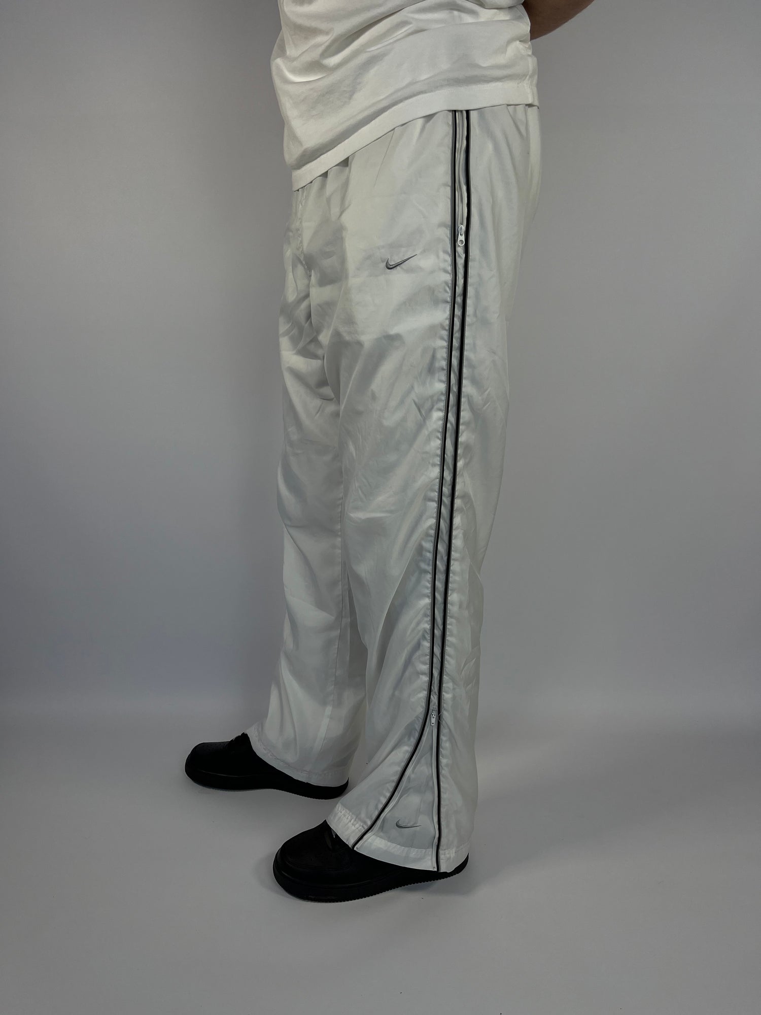 SUPER RARE Nike Vintage Track Pants White - (XL)
