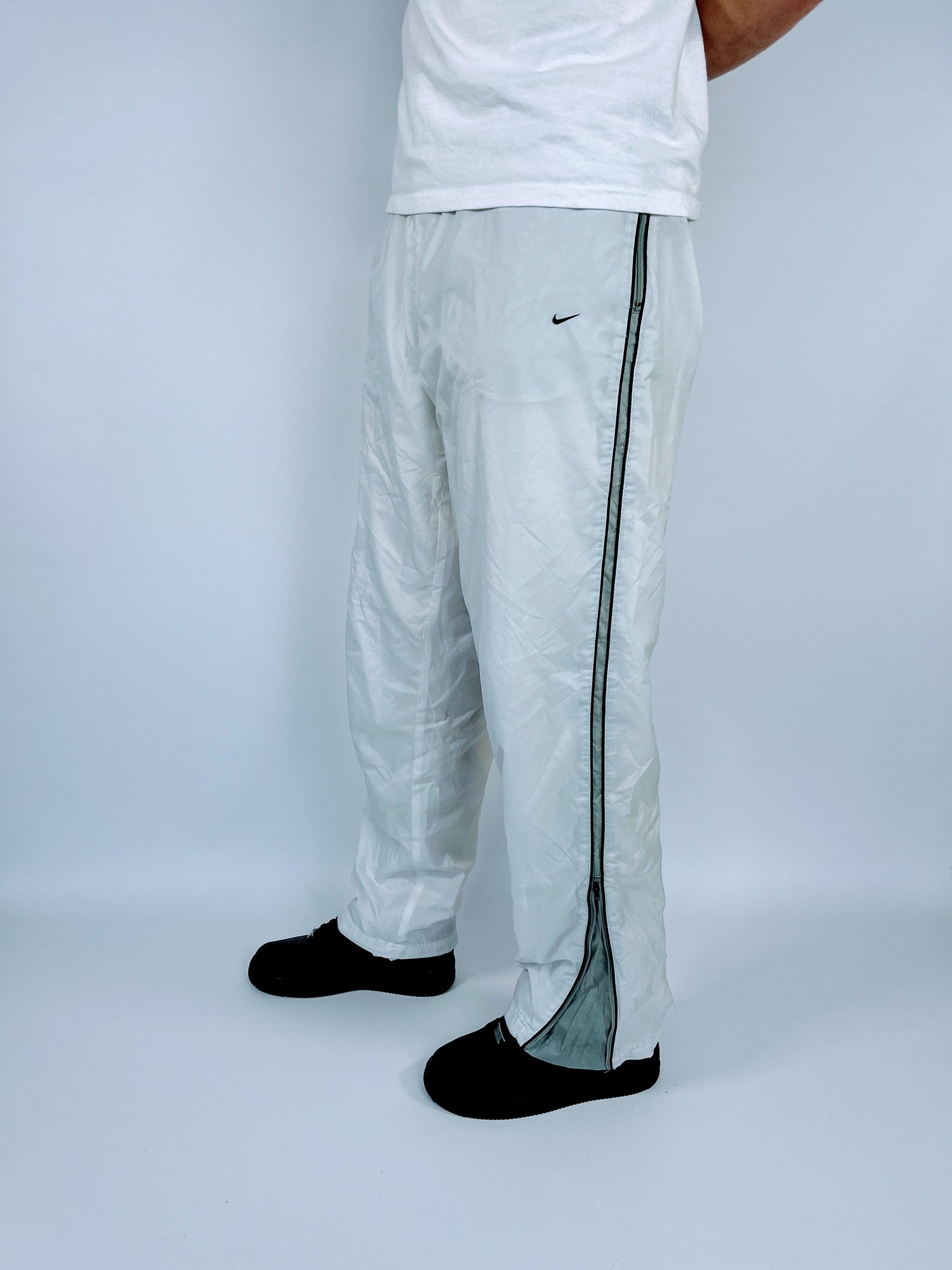 RARE Nike Vintage Track Pants White - (XL)