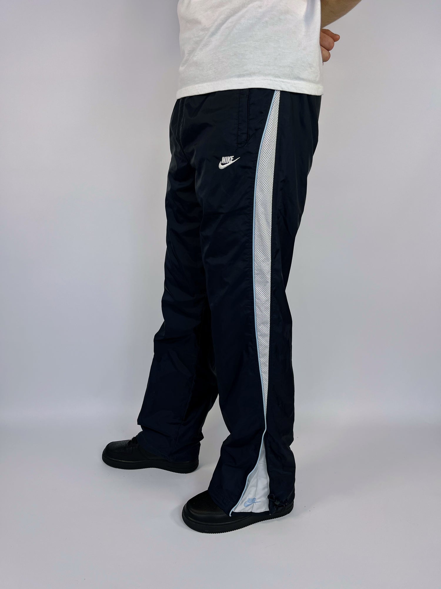 RARE Nike Vintage Track Pants Navy - (L)