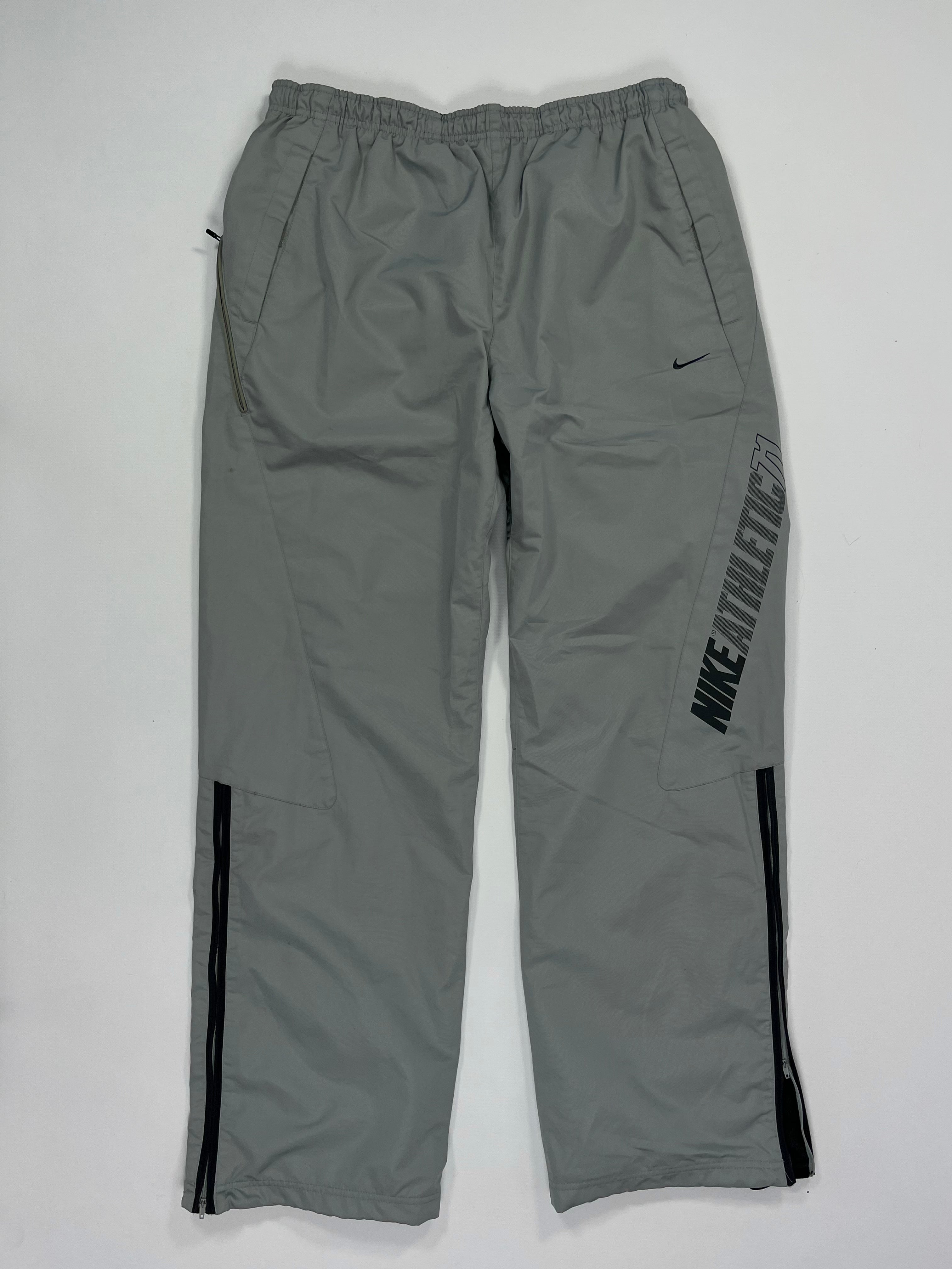 RARE Nike Vintage Trackpants Gray - (L)