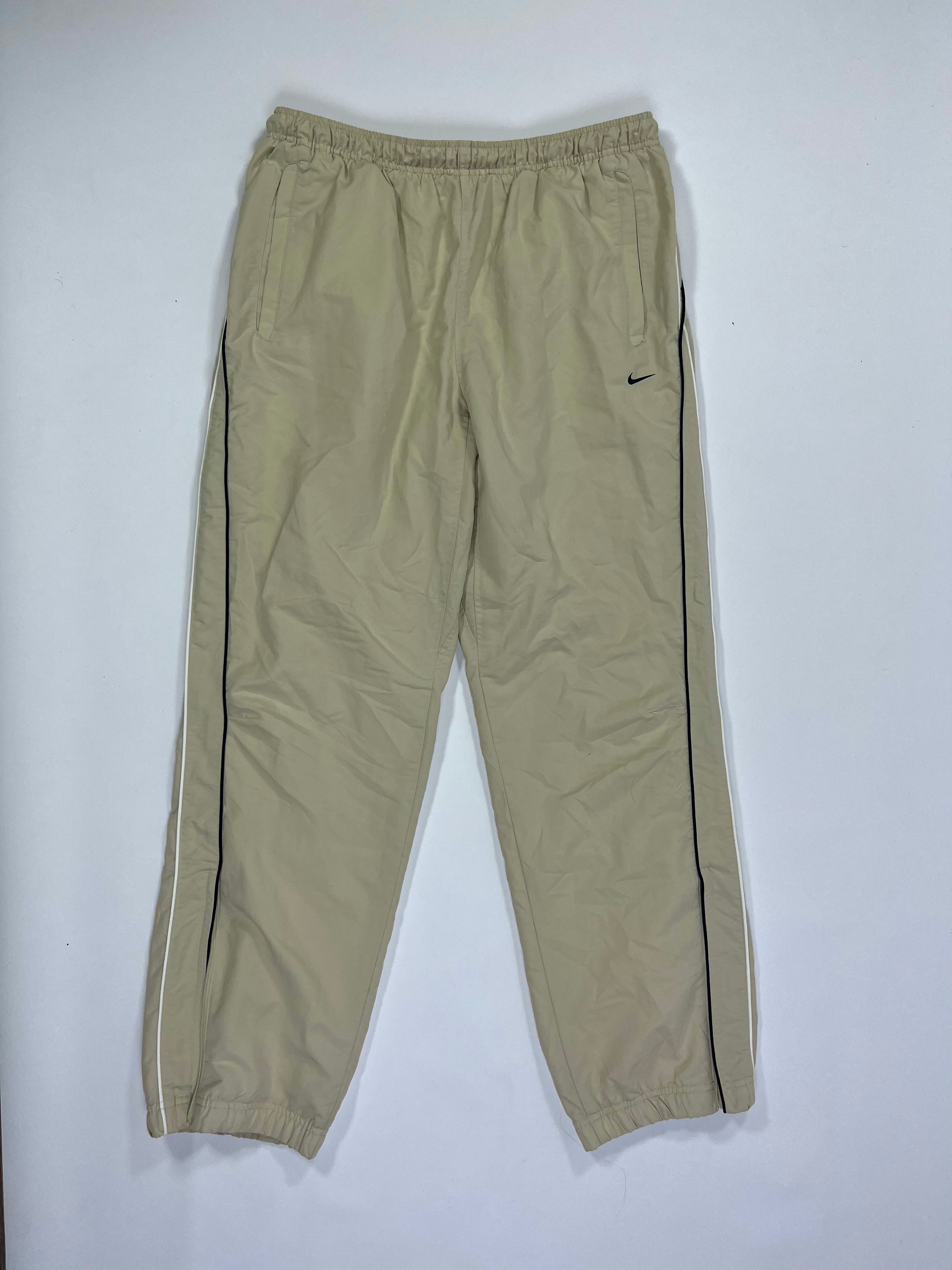 SUPER RARE Nike Vintage Trackpants Cream - (L)