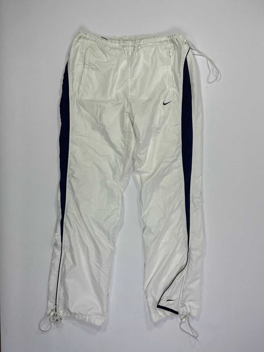 SUPER RARE Nike Vintage Track Pants White - (L)