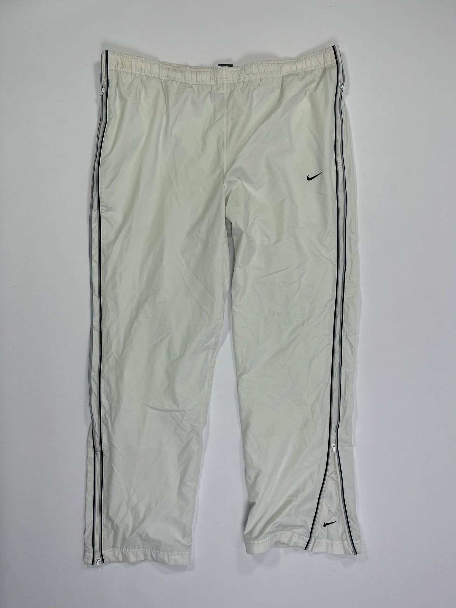 SUPER RARE Nike Vintage Track Pants White - (XL)