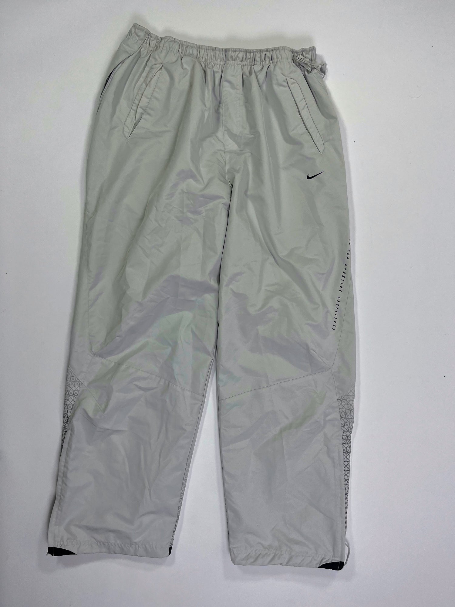 RARE Nike Vintage Track Pants Gray - (L)