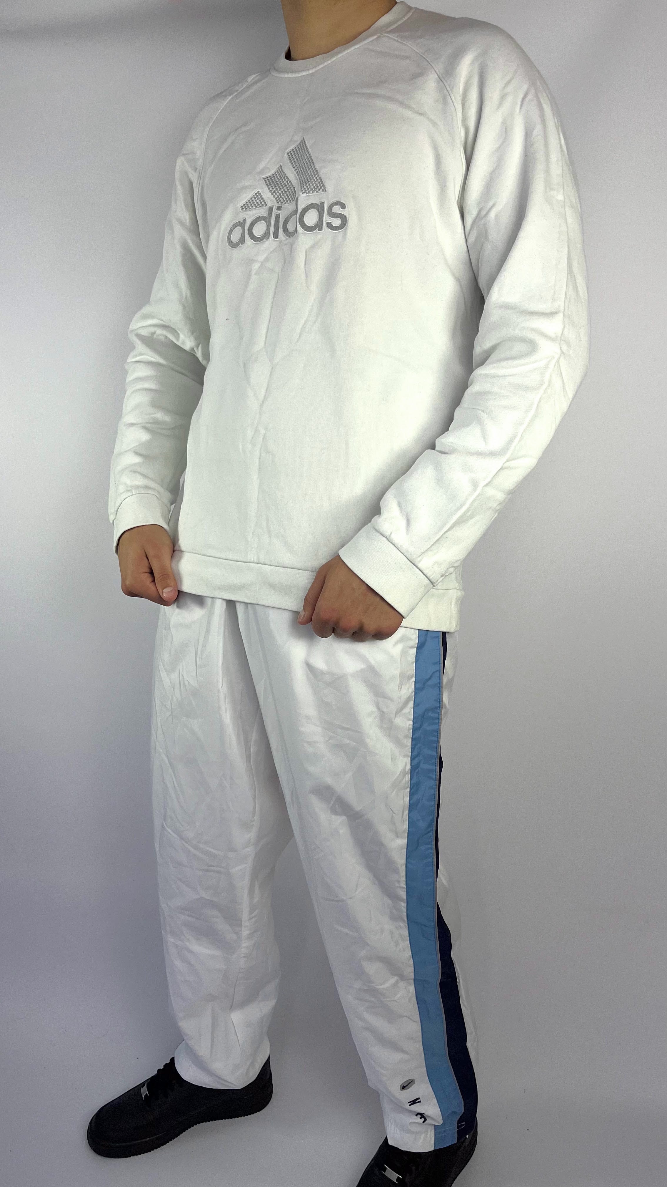 Adidas Vintage Sweatshirt White - (L)