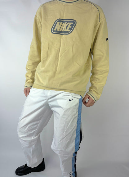 RARE Nike Vintage Sweatshirt Cream - (XL)