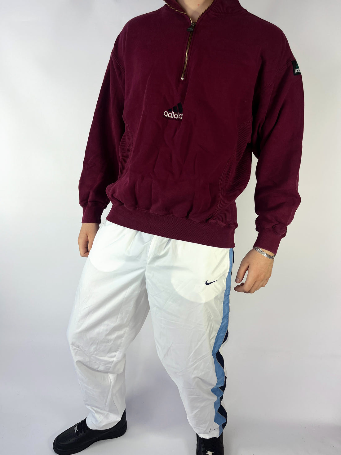 RARE Adidas EQUIPMENT Vintage Sweatshirt Red - (XL)