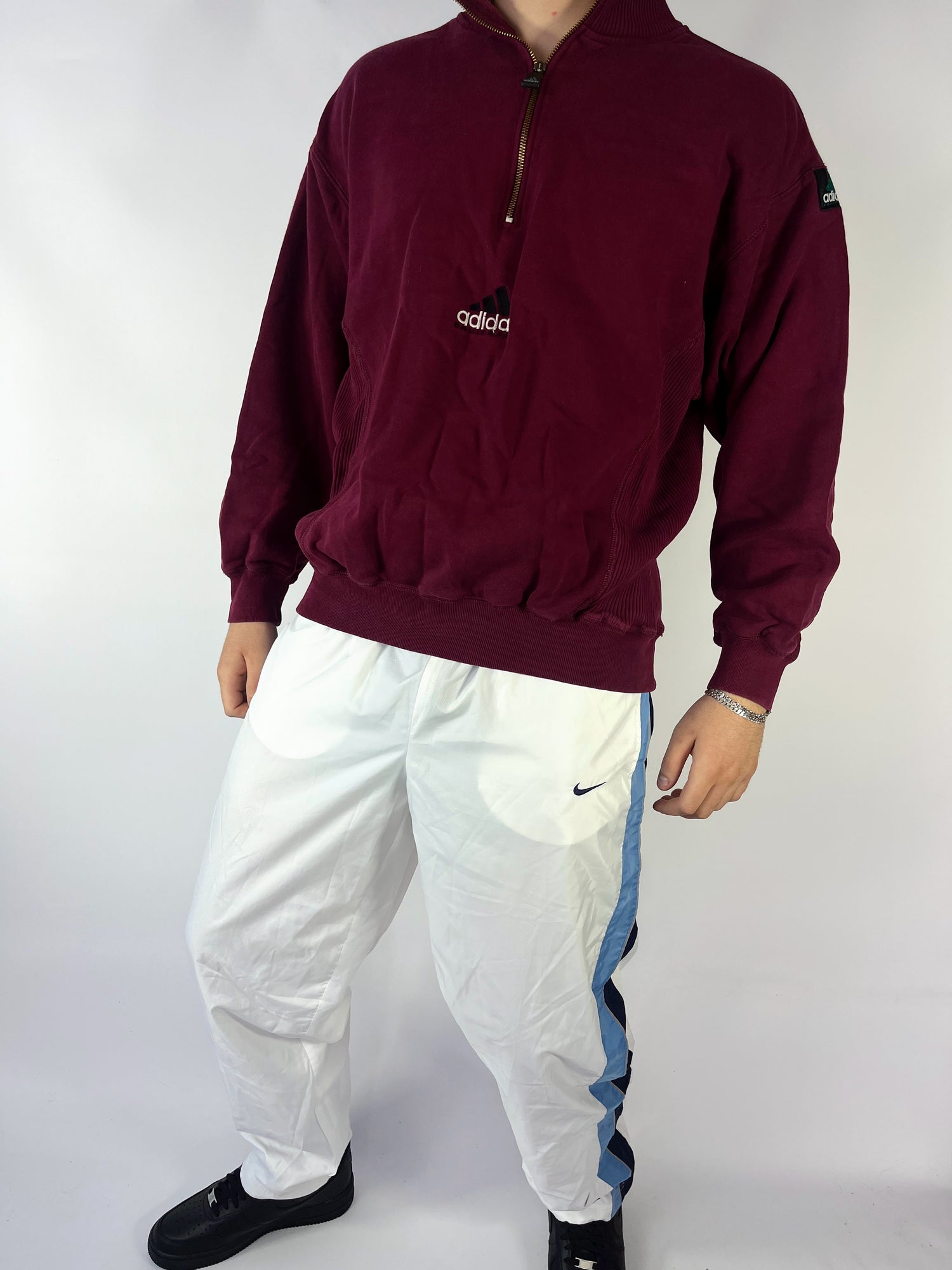 RARE Adidas EQUIPMENT Vintage Sweatshirt Red - (XL)