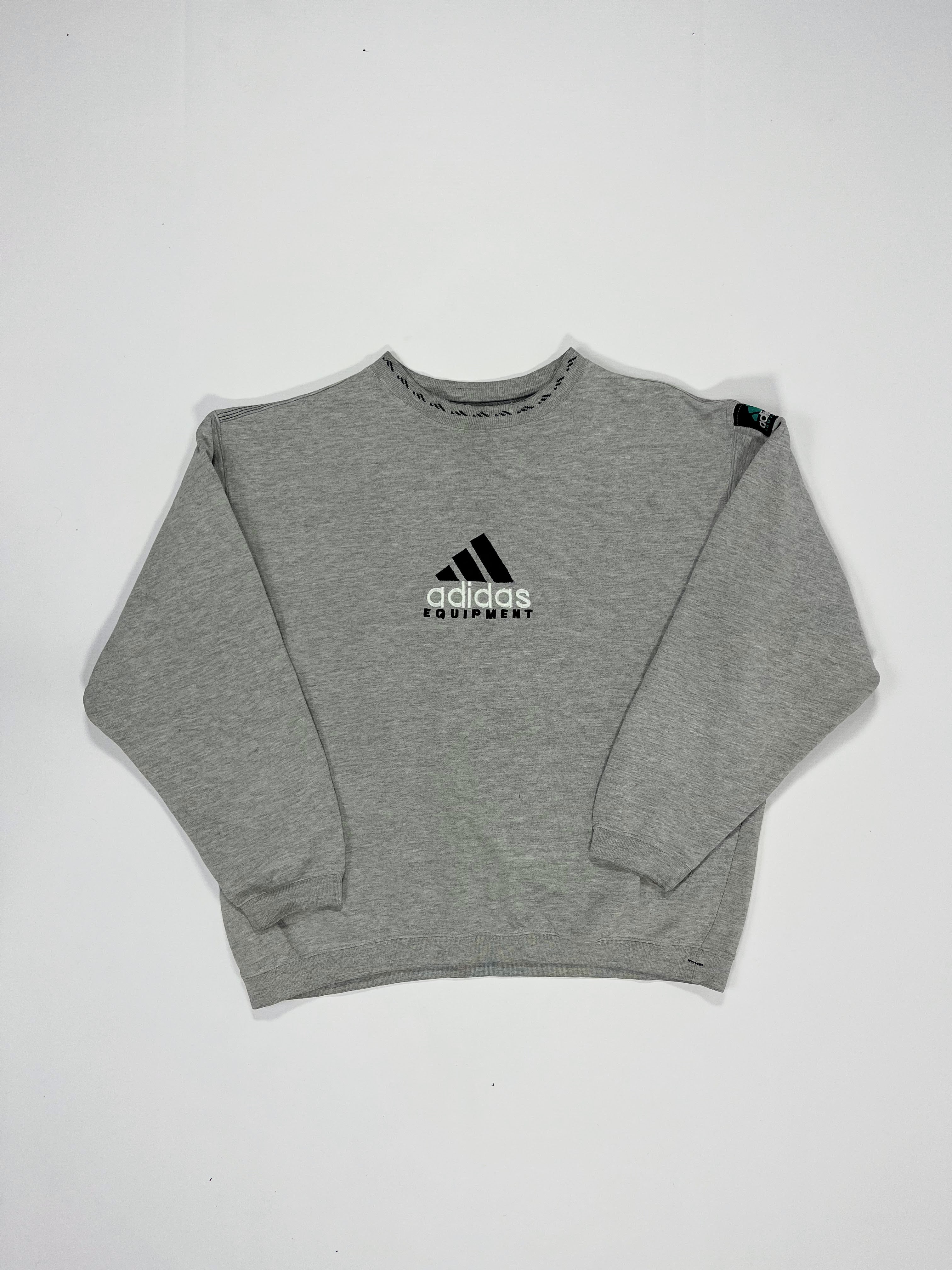 RARE Adidas EQUIPMENT Vintage Sweatshirt Gray - (M)