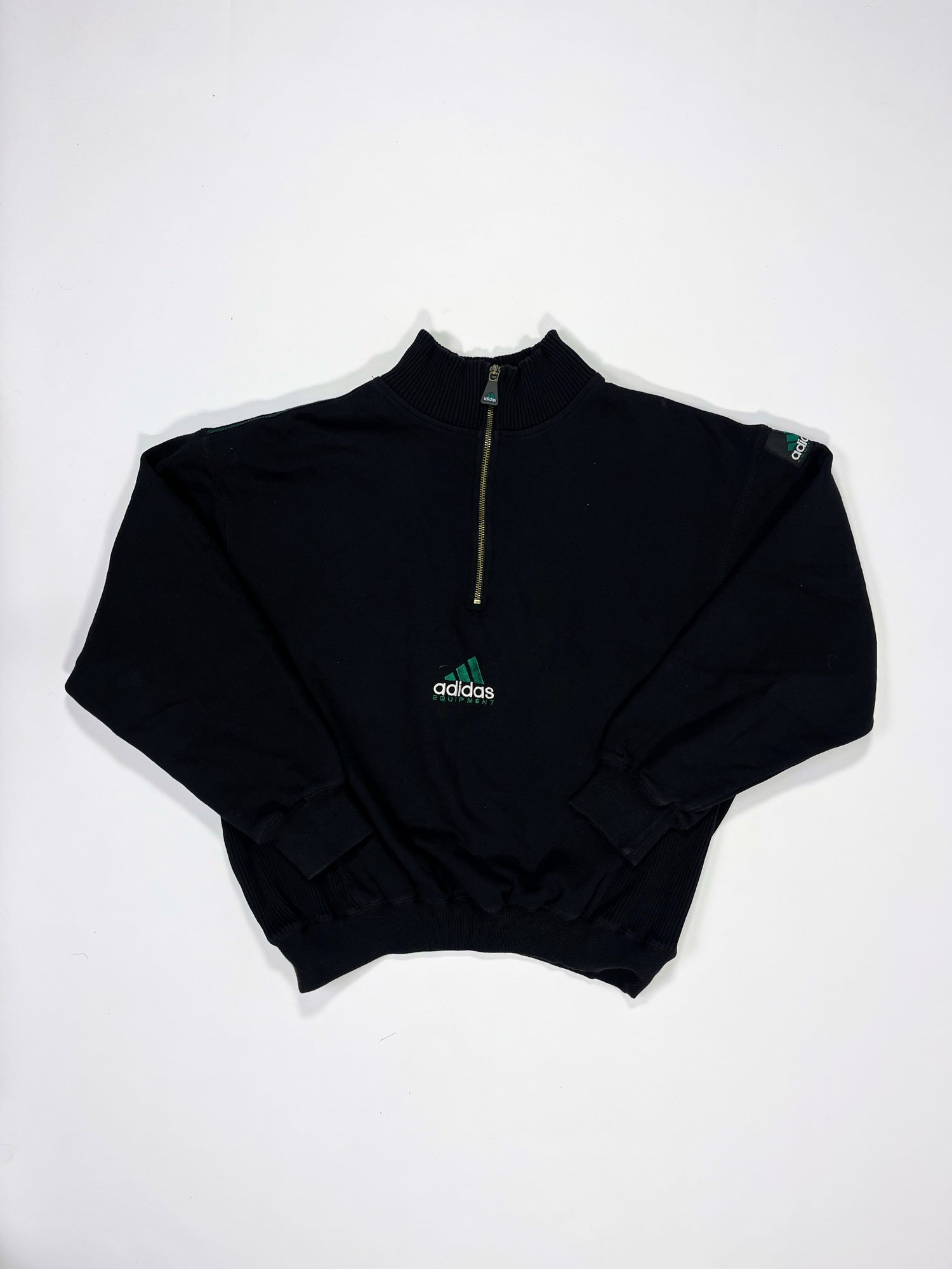 RARE Adidas EQUIPMENT Vintage Sweatshirt Black - (S)