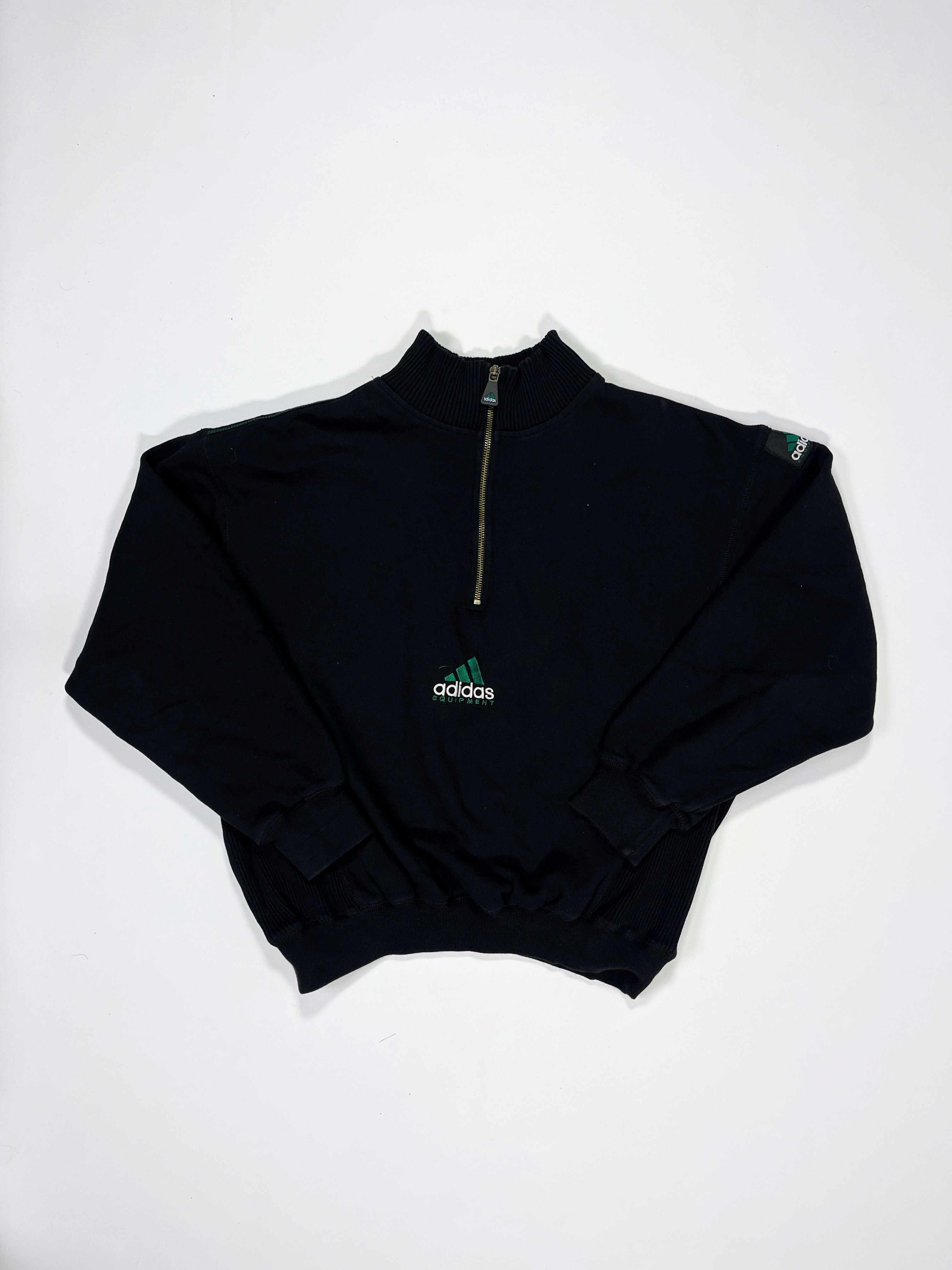 RARE Adidas EQUIPMENT Vintage Sweatshirt Black - (S)