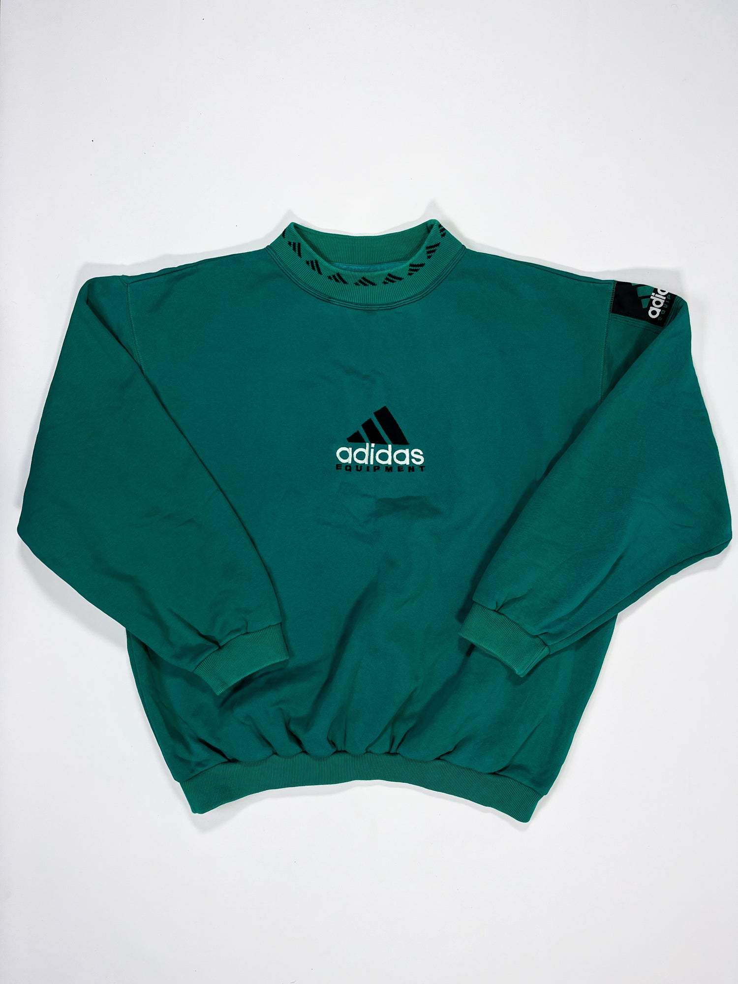 RARE Adidas EQUIPMENT Vintage Sweatshirt Green - (L)
