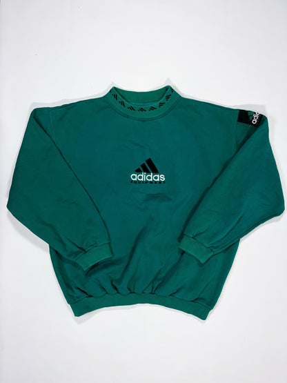 RARE Adidas EQUIPMENT Vintage Sweatshirt Green - (L)