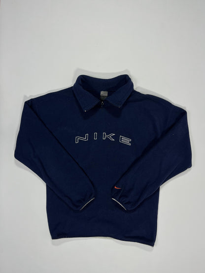 SUPER RARE Nike Vintage Zip-Fleece Navy - (XL)