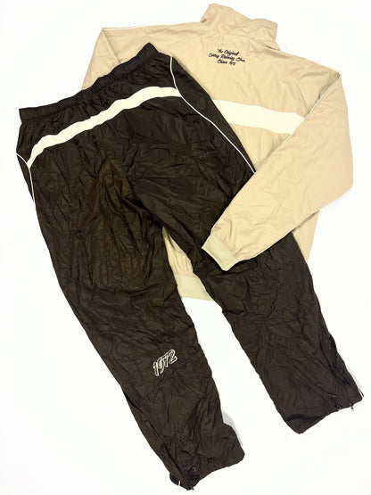 SUPER RARE Nike CORTEZ tracksuit Brown - (XL)